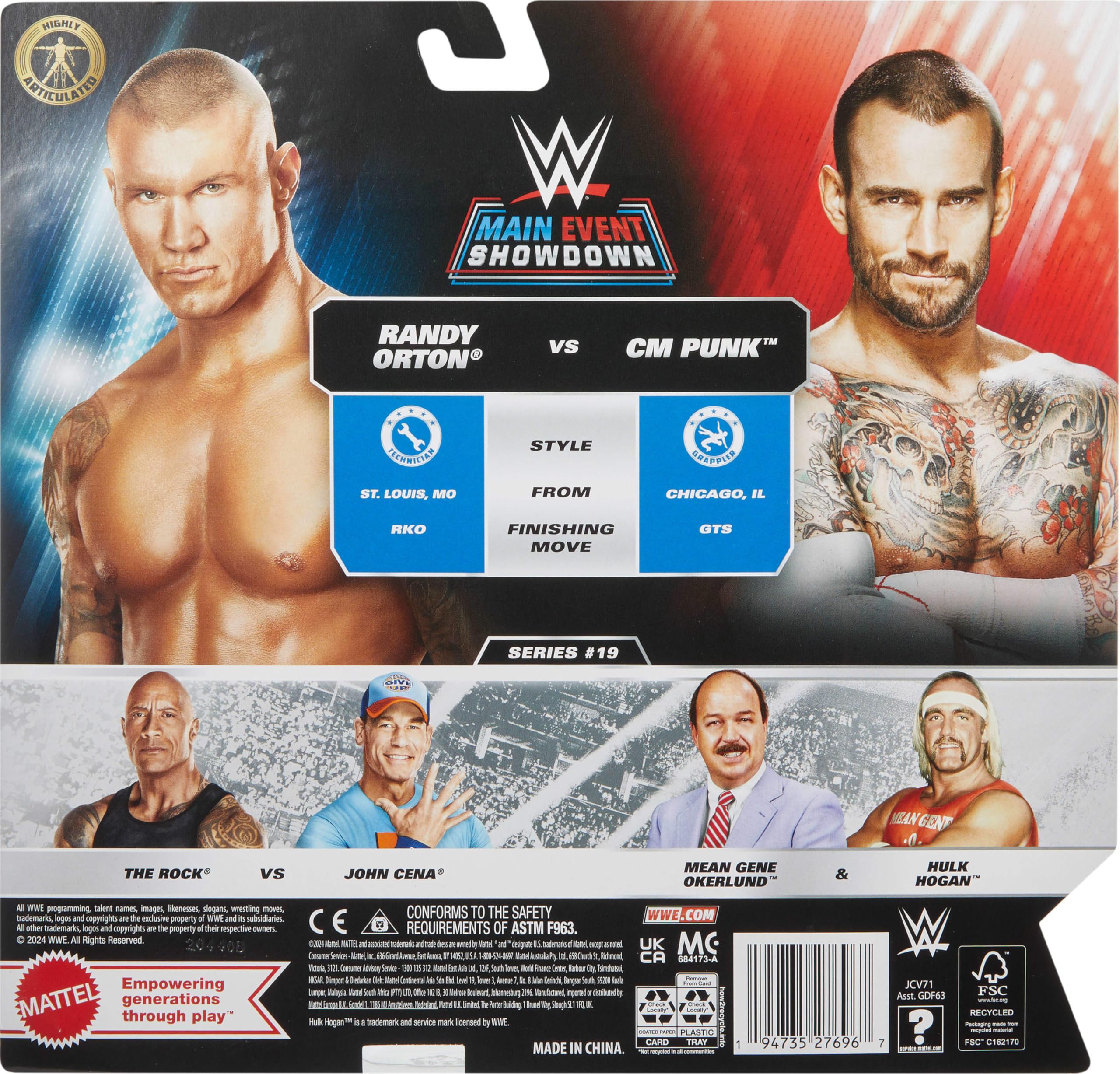 Foto 7 pulgar | Pack De 2 Figuras De Acción Mattel Wwe Main Event Championship - Venta Internacional.