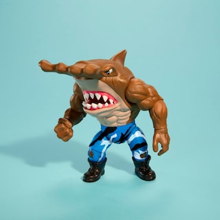 Foto 2 | Figura De Acción Mattel Street Sharks Jab, 15 Cm, Serie De Televisión De Los 90 - Venta Internacional.