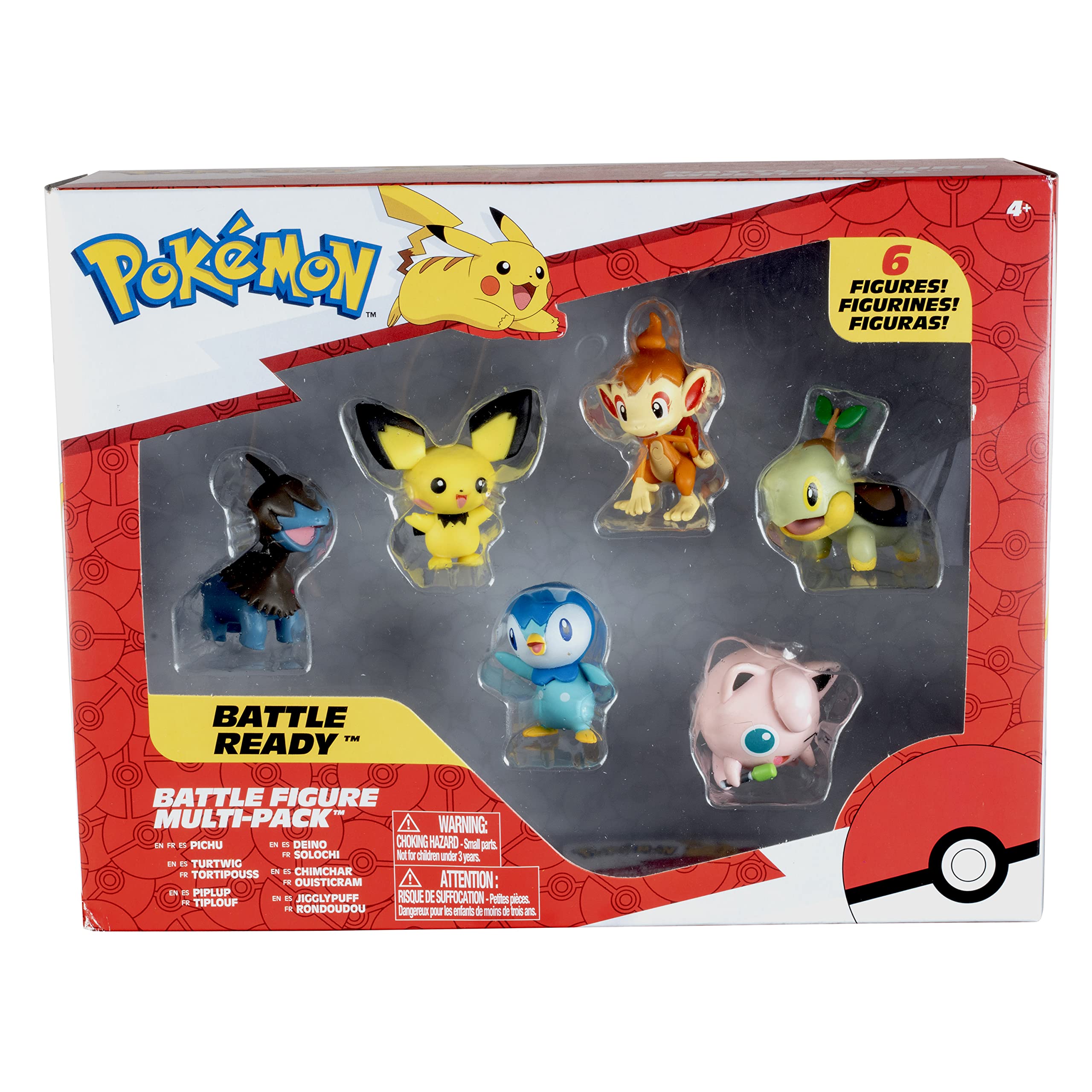 Foto 8 pulgar | Juego De Figuras De Combate Pokémon De 6 Piezas Con Pichu, Yamper Y Más - Venta Internacional.