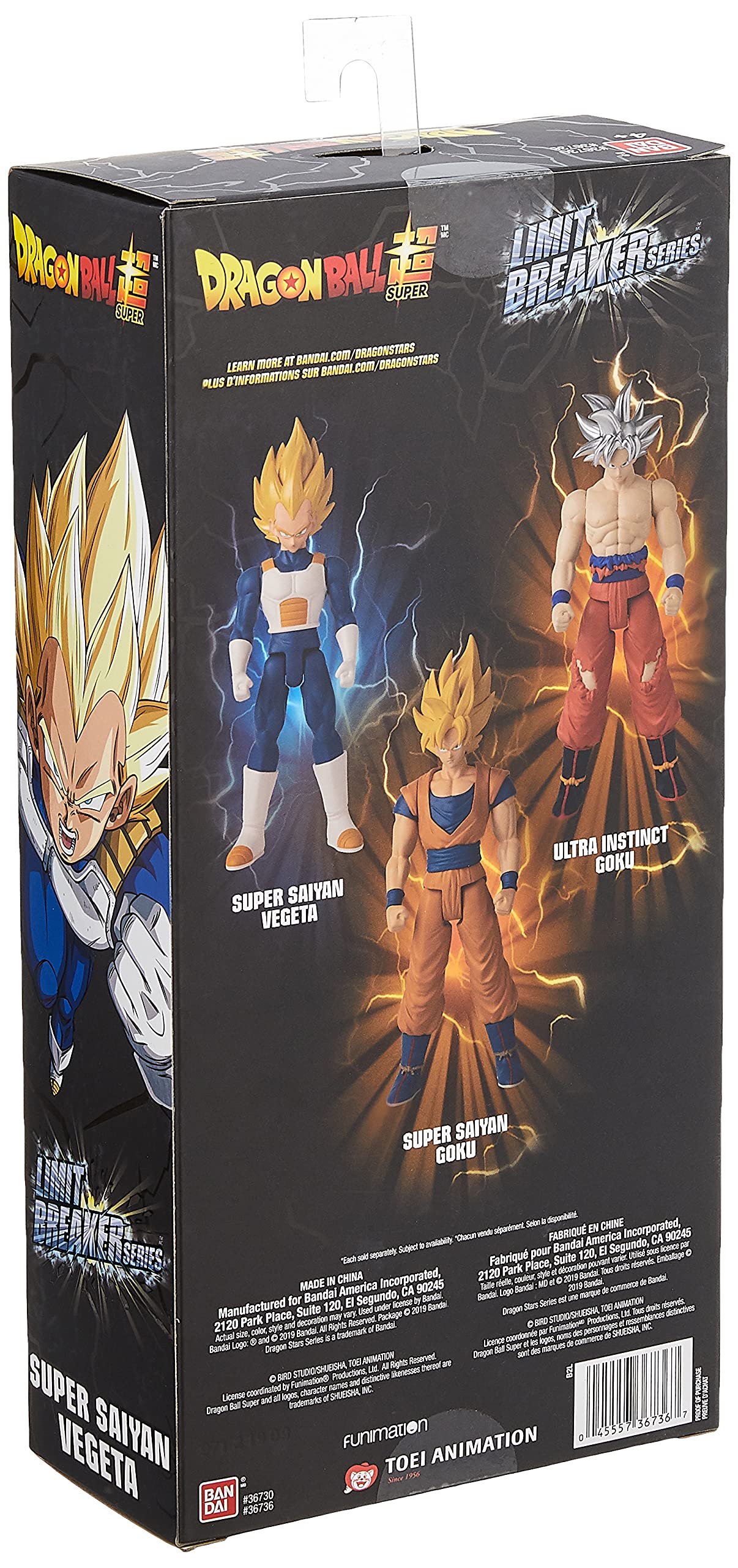 Foto 4 | Figura De Acción Dragon Ball Super Super Saiyan Vegeta 30 Cm - Venta Internacional.