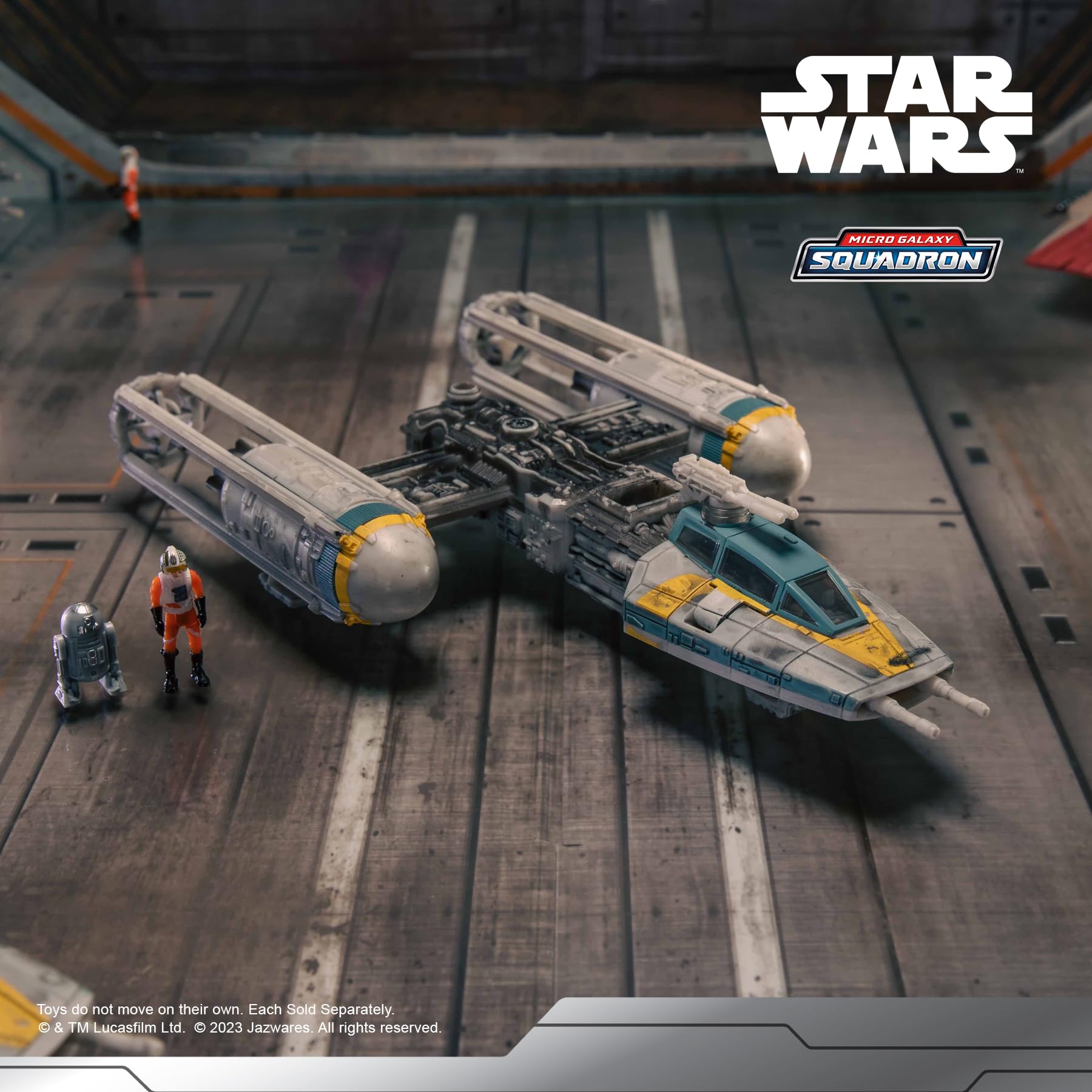 Foto 4 pulgar | Ala En Y De Toy Star Wars Micro Galaxy Squadron Gold Para Líder - Venta Internacional.