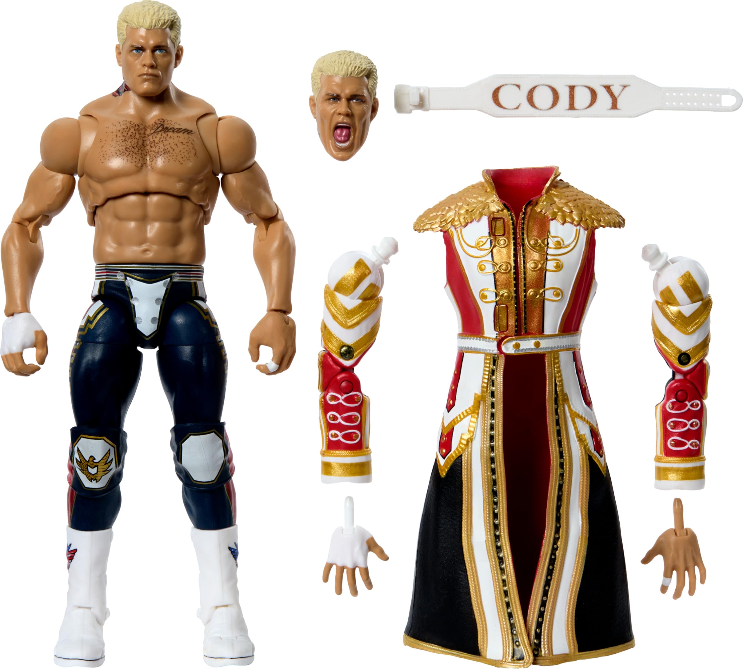 Foto 2 pulgar | Figura de Acción Mattel WWE Ultimate Edition Cody Rhodes de 6 Pulgadas - Venta Internacional