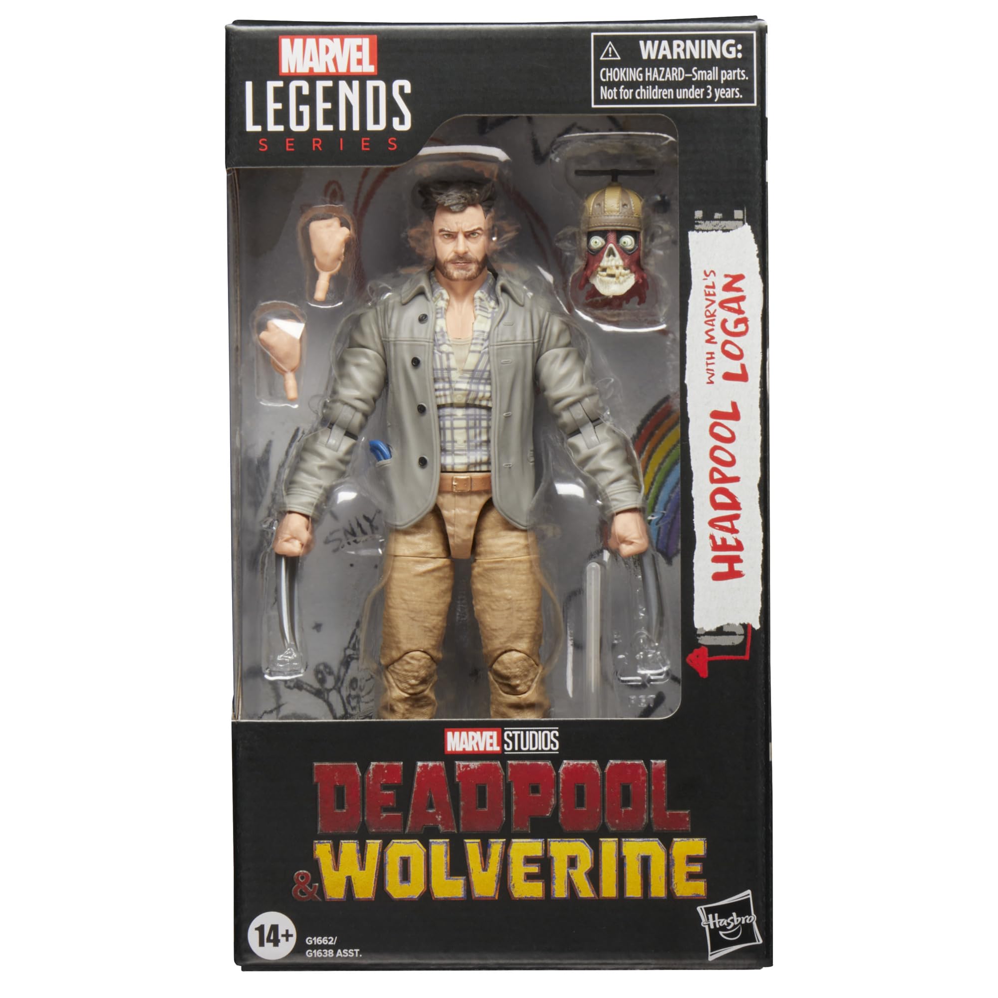 Foto 3 pulgar | Figura De Acción Marvel Legends Series Headpool Logan, Deadpool - Venta Internacional.
