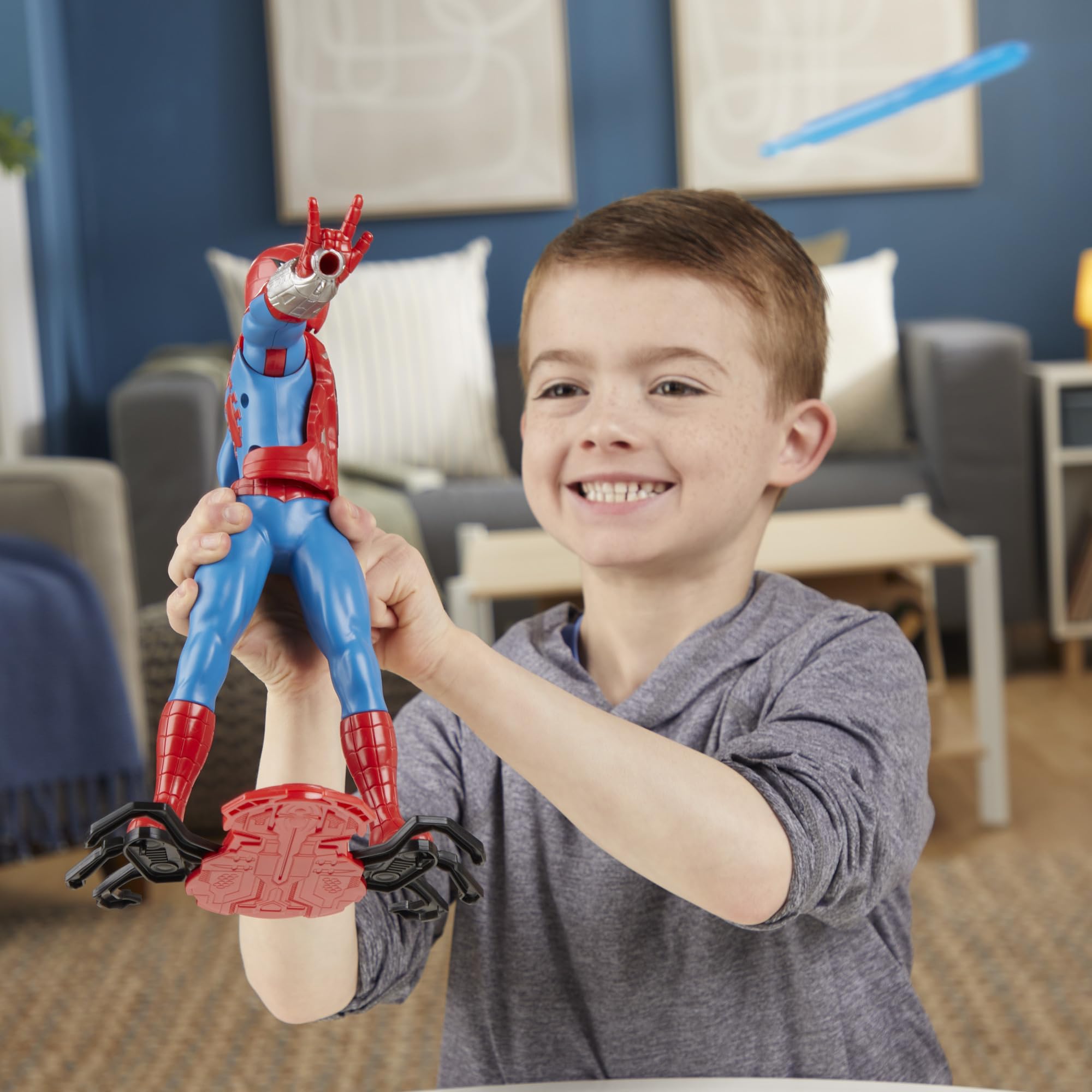 Foto 7 pulgar | Figura De Acción Marvel Spider-man Thwip Blast 27 Cm Con Acc - Venta Internacional.