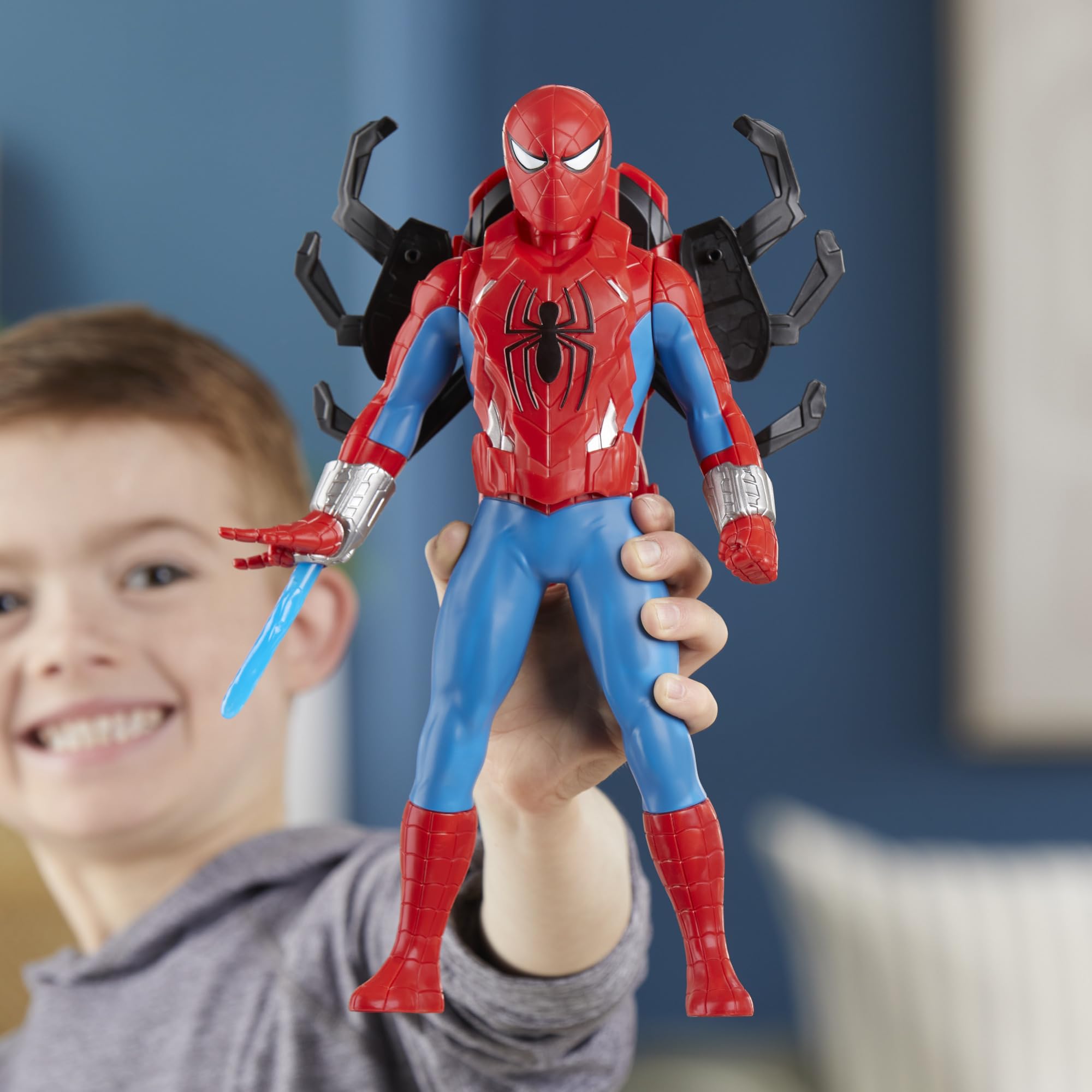 Foto 8 pulgar | Figura De Acción Marvel Spider-man Thwip Blast 27 Cm Con Acc - Venta Internacional.