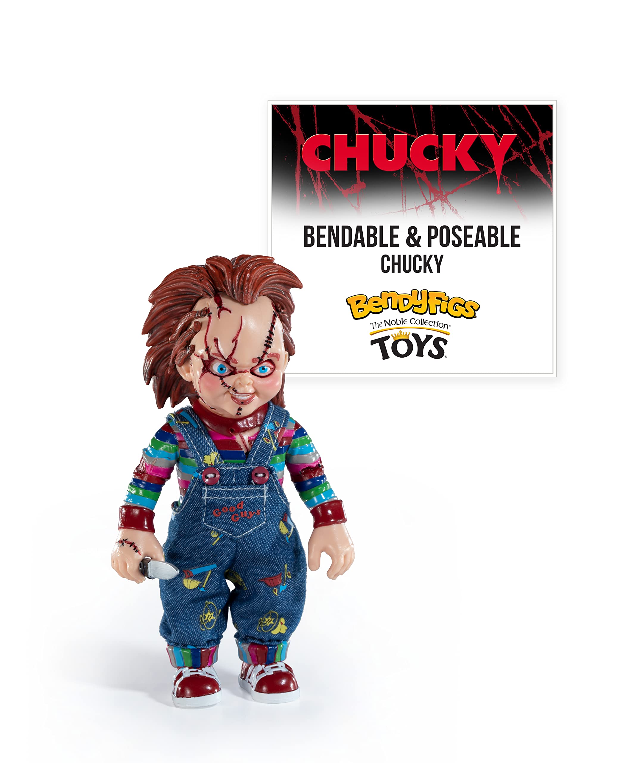 Foto 1 | Figura Bendy Chucky Horror Noble Collection 15 Cm - Venta Internacional.