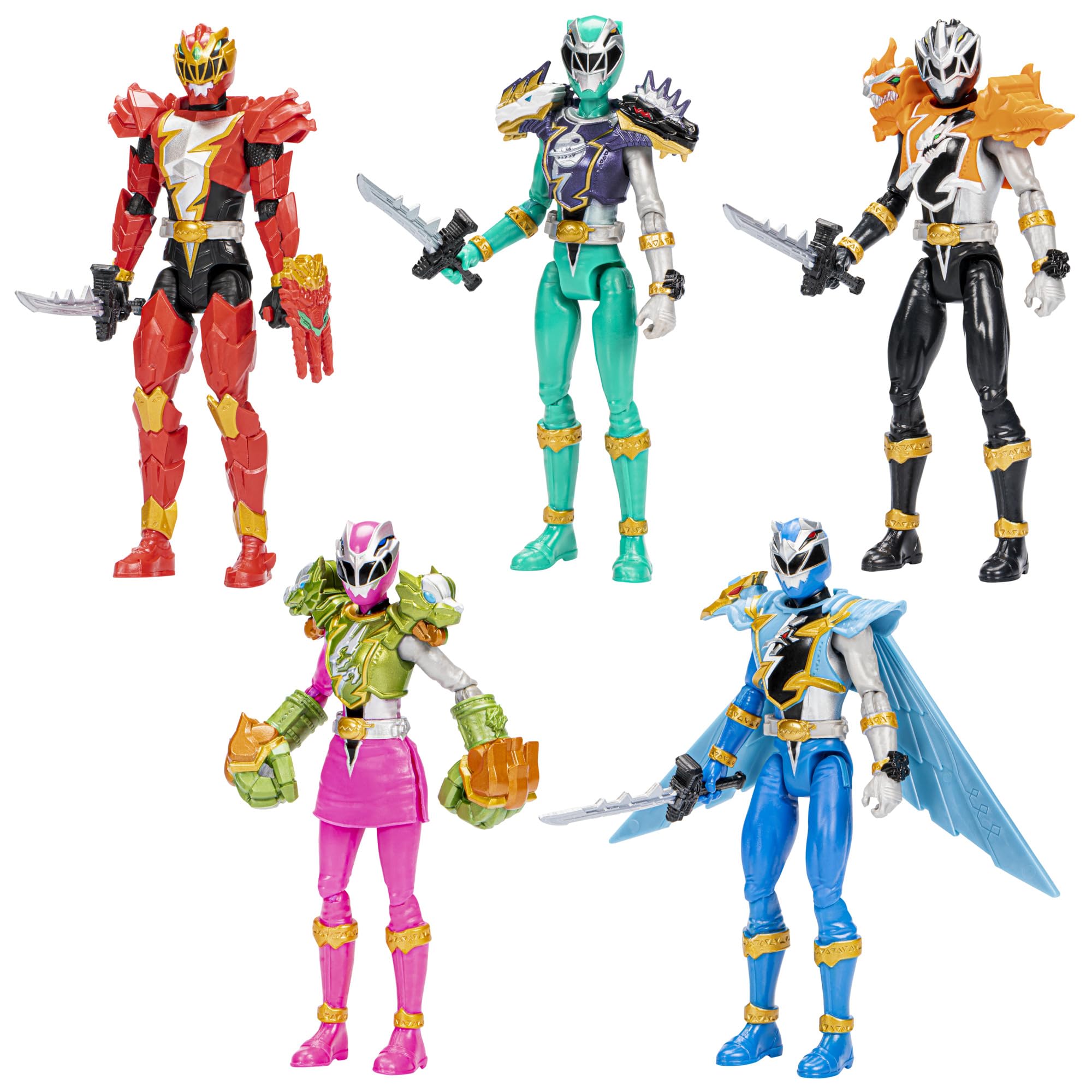 Foto 2 pulgar | Figuras De Acción Power Rangers Dino Fury Team Up De 6 Pulgadas - Venta Internacional.