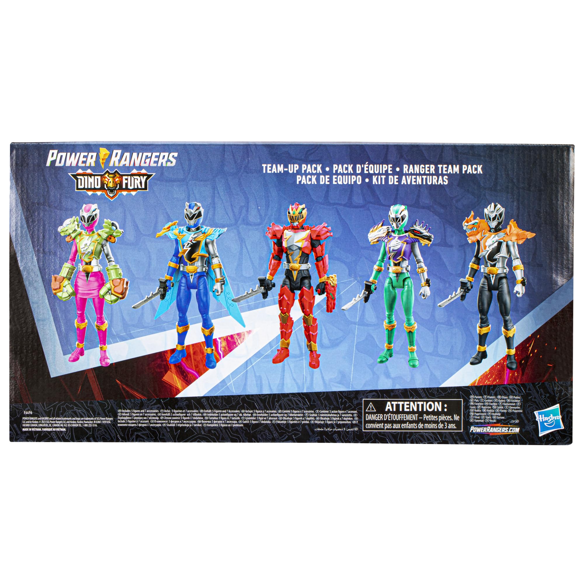 Foto 6 pulgar | Figuras De Acción Power Rangers Dino Fury Team Up De 6 Pulgadas - Venta Internacional.