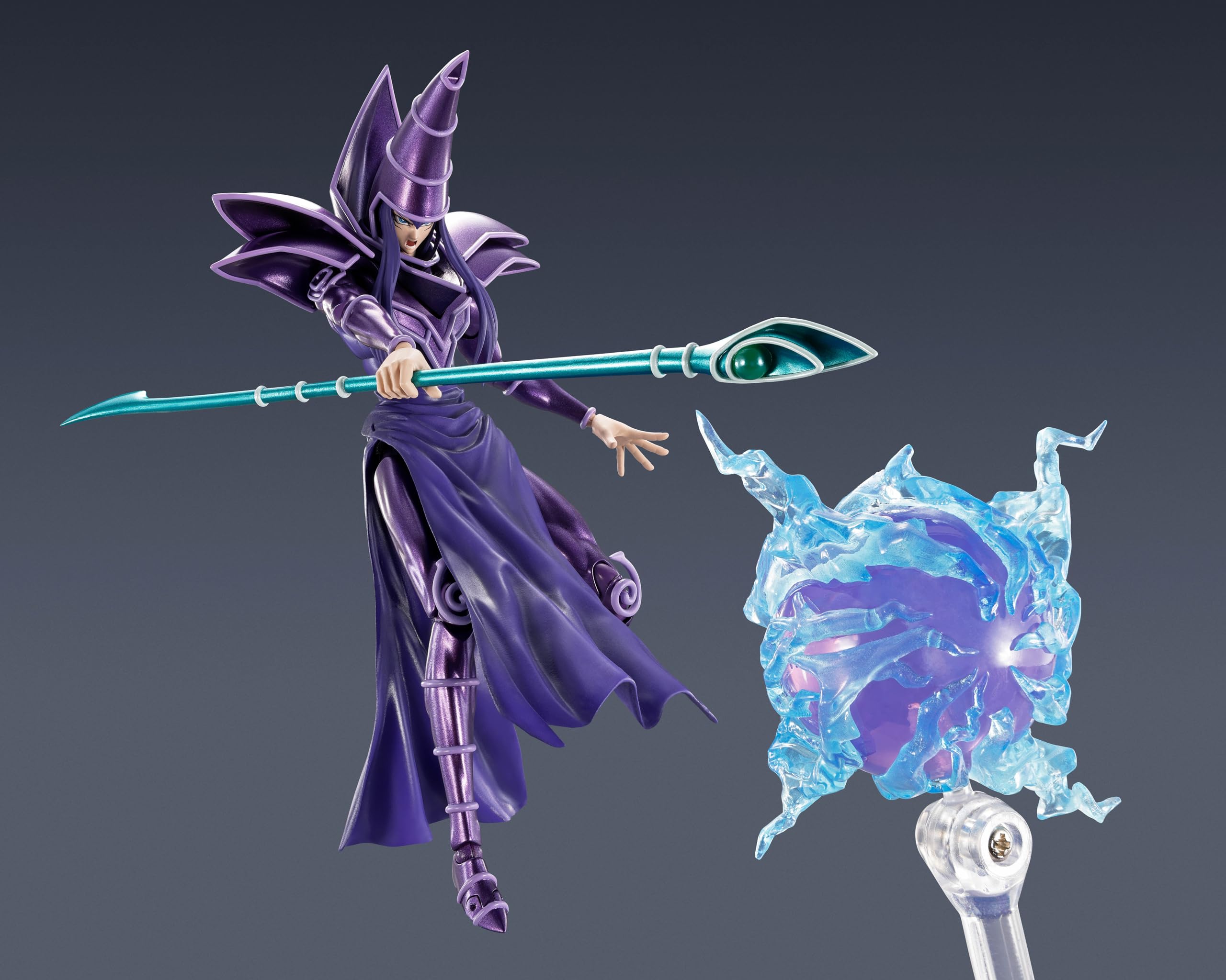 Foto 6 pulgar | Figura De Acción Tamashii Nations Yu-gi-oh! Mago Oscuro - Venta Internacional.