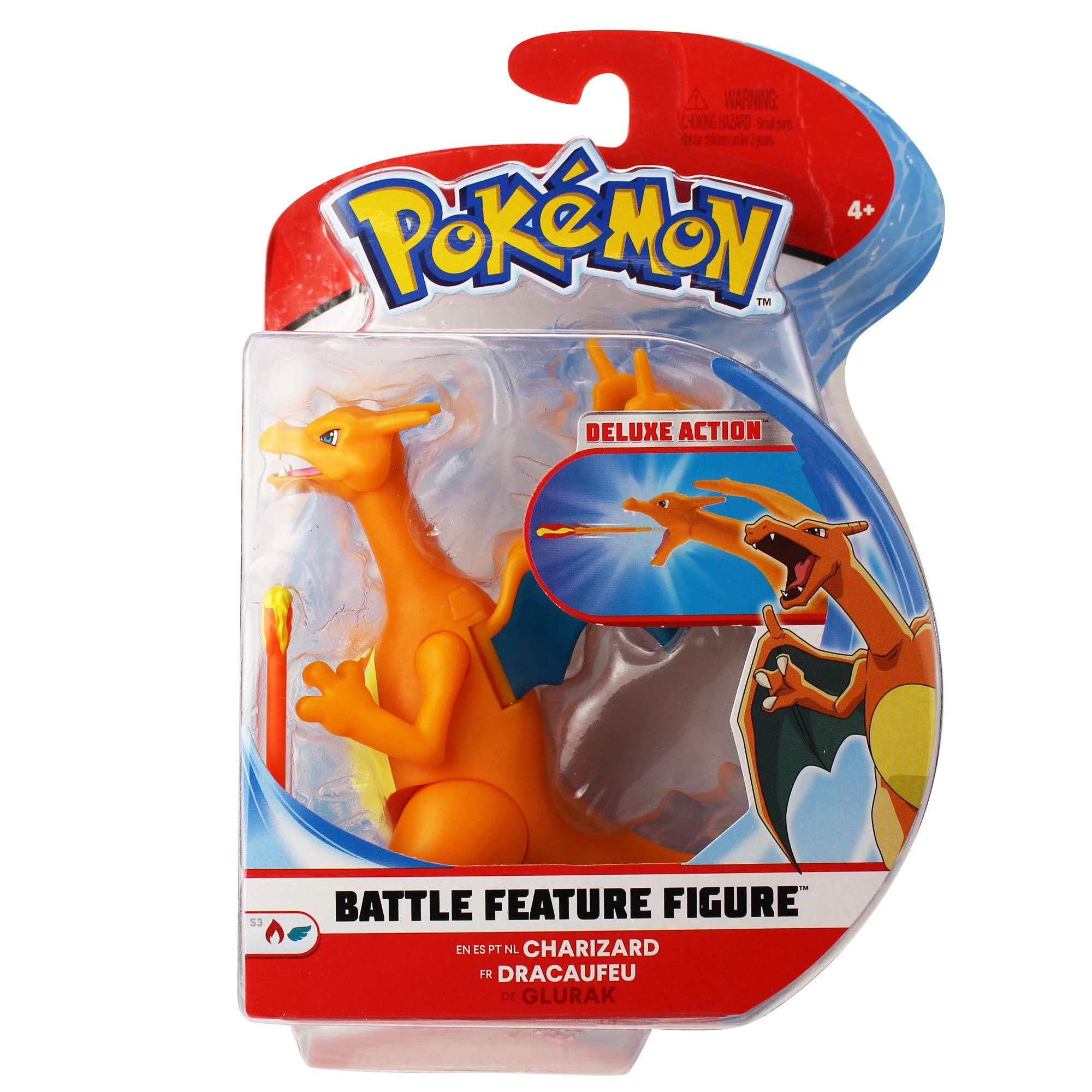 Foto 2 pulgar | Figura De Acción Pokémon Charizard Battle Feature De 4.5 Pulgadas - Venta Internacional.