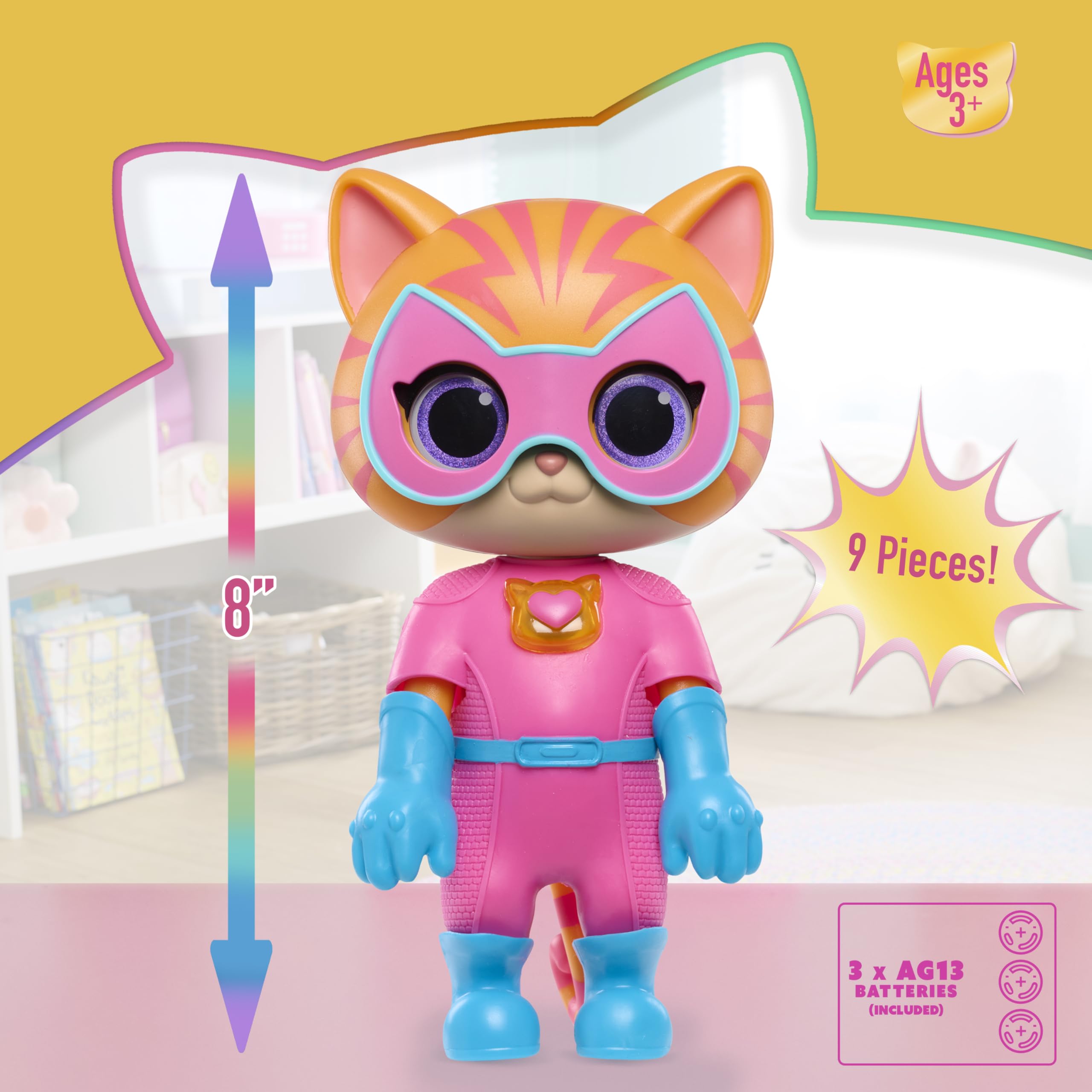 Foto 7 pulgar | Juguete Just Play Disney Junior Superkitties Cat-tastic Ginny - Venta Internacional.