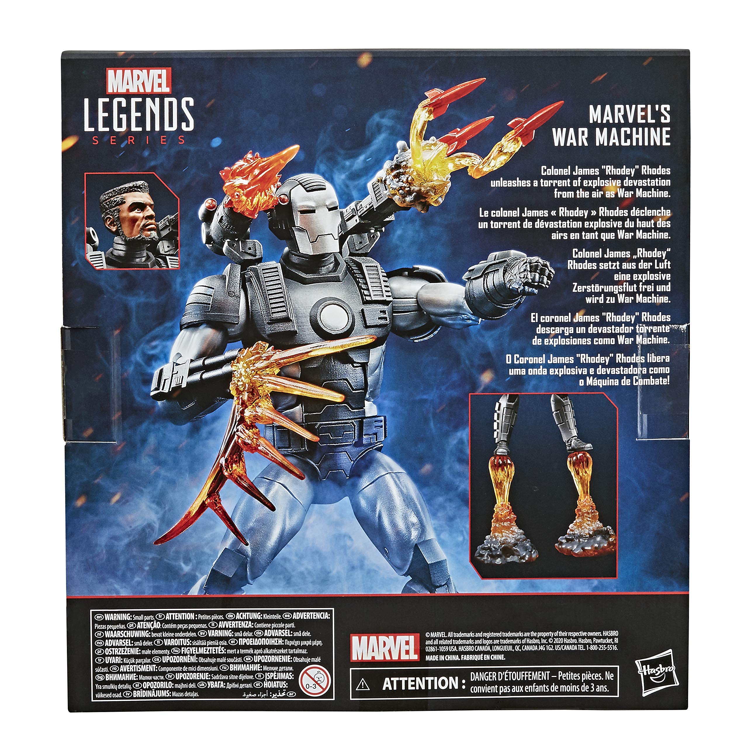 Foto 8 pulgar | Figura De Acción Marvel Hasbro Legends Series War Machine 15 Cm - Venta Internacional.