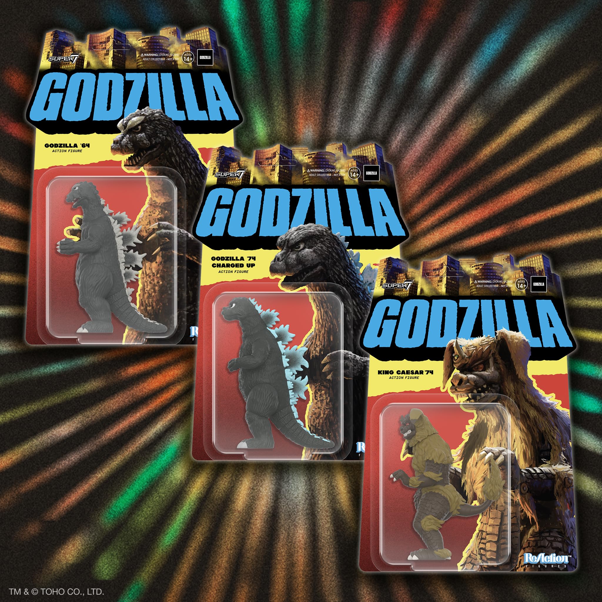 Foto 7 | Figura De Acción Super7 Toho Reaction Godzilla 1964, 9,5 Cm - Venta Internacional.