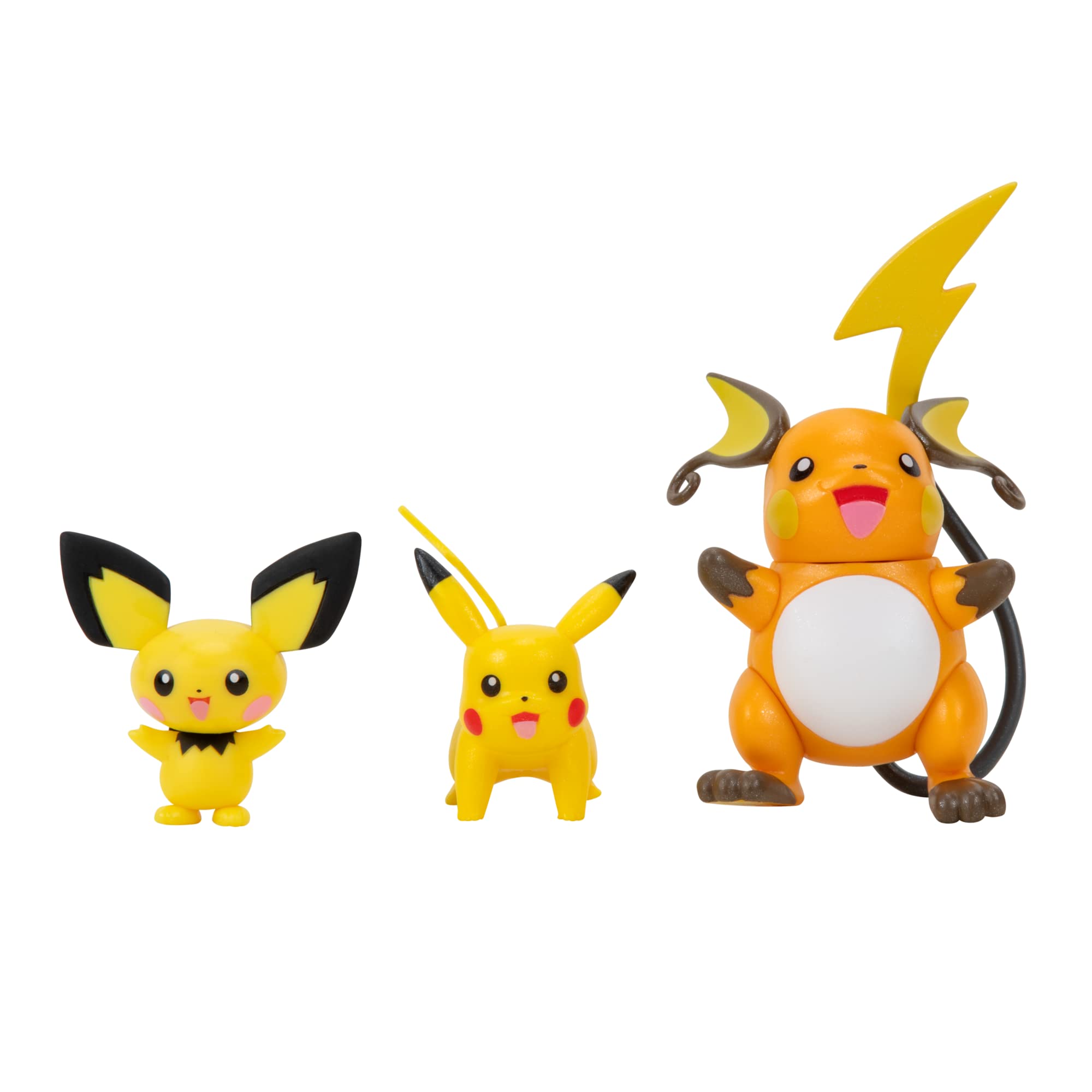 Foto 2 pulgar | Figuras De Acción Pokémon Select Evolution 3 Pack Pichu, Pikachu Y Raichu - Venta Internacional.