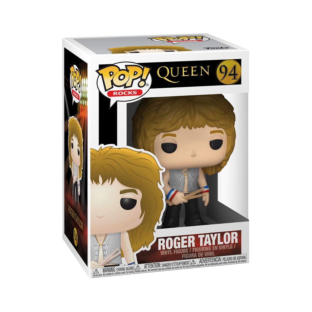 Foto 3 pulgar | Figura Funko Pop Rocks Queen Roger Taylor, 9,5 Cm, Multicolor - Venta Internacional.