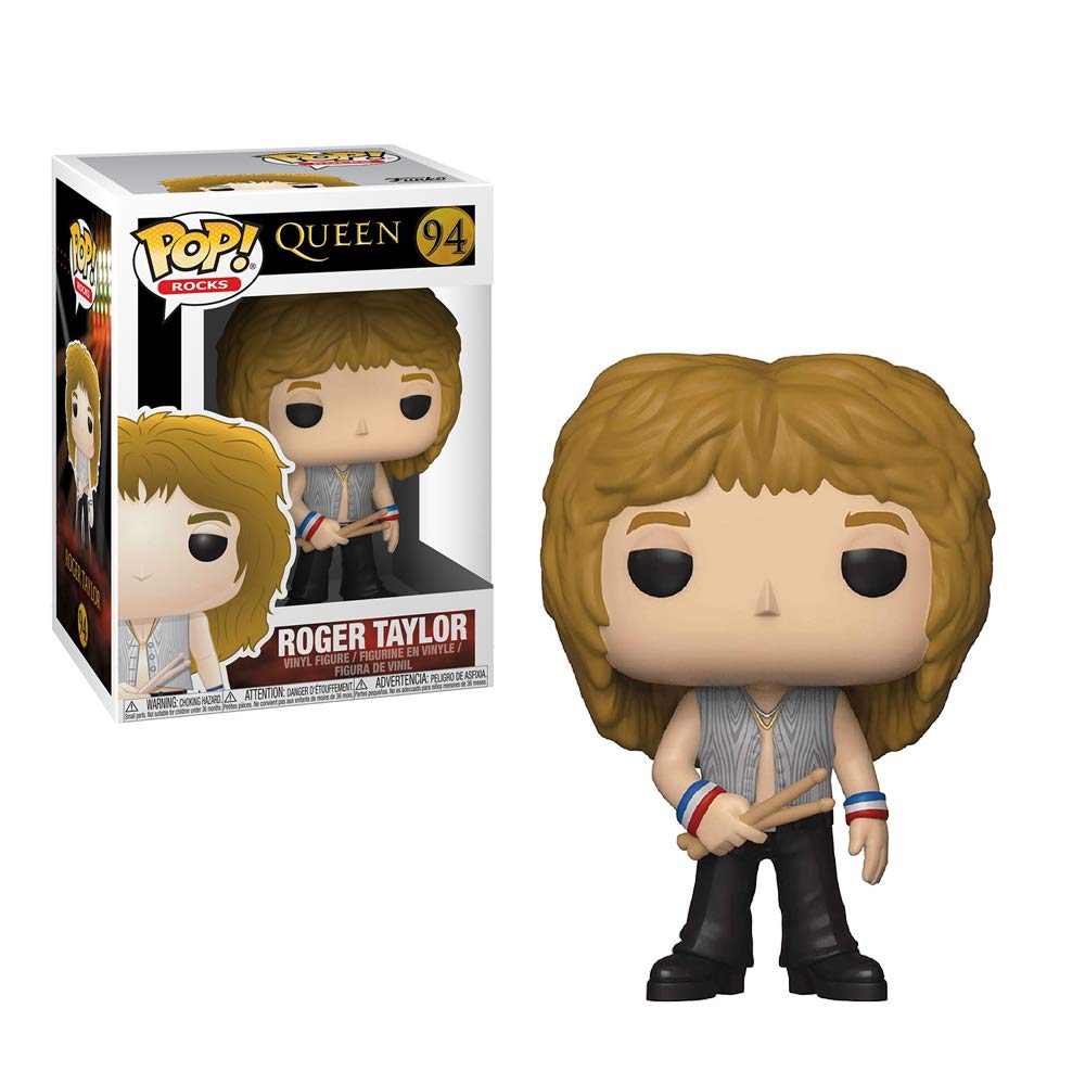 Foto 4 pulgar | Figura Funko Pop Rocks Queen Roger Taylor, 9,5 Cm, Multicolor - Venta Internacional.