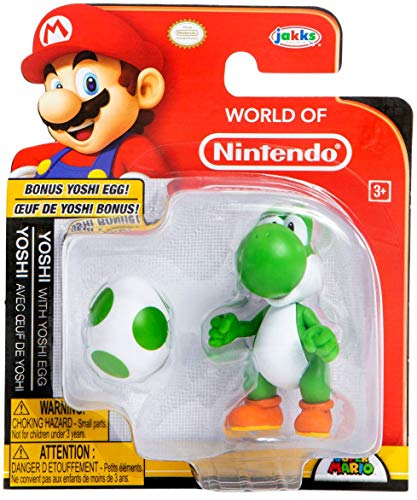 Foto 2 pulgar | Figura De Acción Jakks Pacific World Of Nintendo Yoshi De 6 Cm Con E - Venta Internacional.