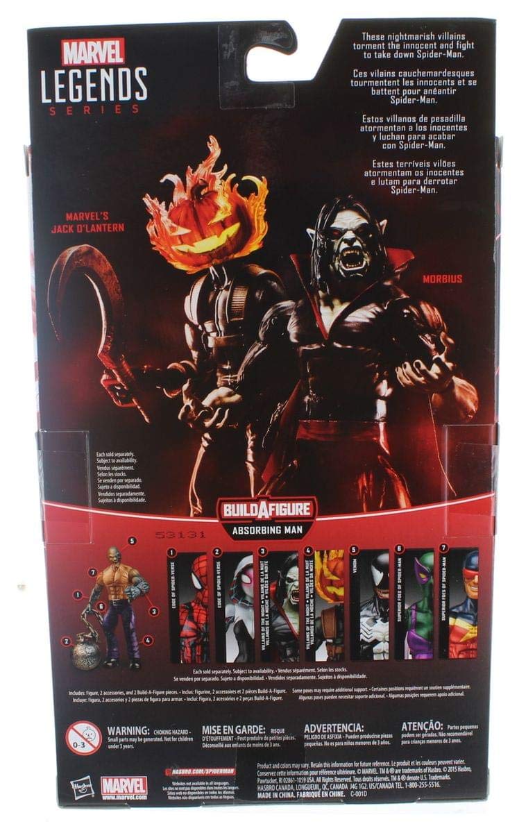Foto 5 pulgar | Figura De Acción Los Villanos De La Noche De La Serie Marvel Legends Morbius - Venta Internacional.