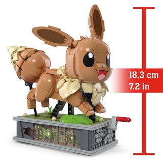Foto 3 | Set De Construcción De Figuras De Acción Mega Pokémon Motion Eevee 1366 Unidades - Venta Internacional.