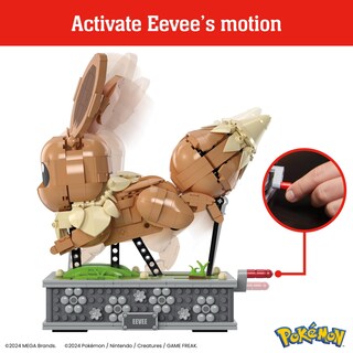Foto 4 | Set De Construcción De Figuras De Acción Mega Pokémon Motion Eevee 1366 Unidades - Venta Internacional.