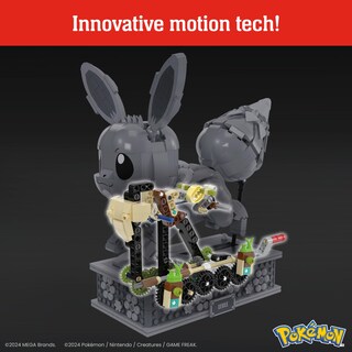 Foto 5 | Set De Construcción De Figuras De Acción Mega Pokémon Motion Eevee 1366 Unidades - Venta Internacional.