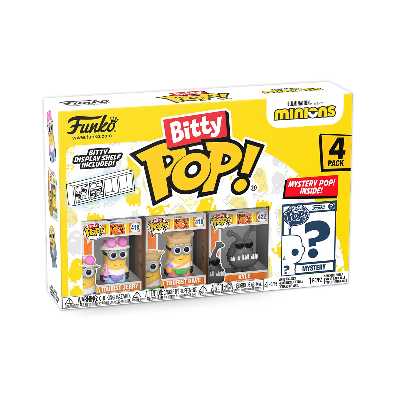 Foto 3 | Paquete De 4 Minijuguetes Coleccionables Funko Bitty Pop! Esbirros - Venta Internacional.