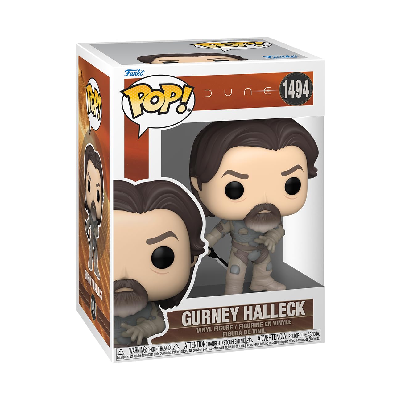 Foto 2 pulgar | ¡funko Pop! Figura De Gurney Halleck De Movies Dune, Segunda Parte - Venta Internacional.