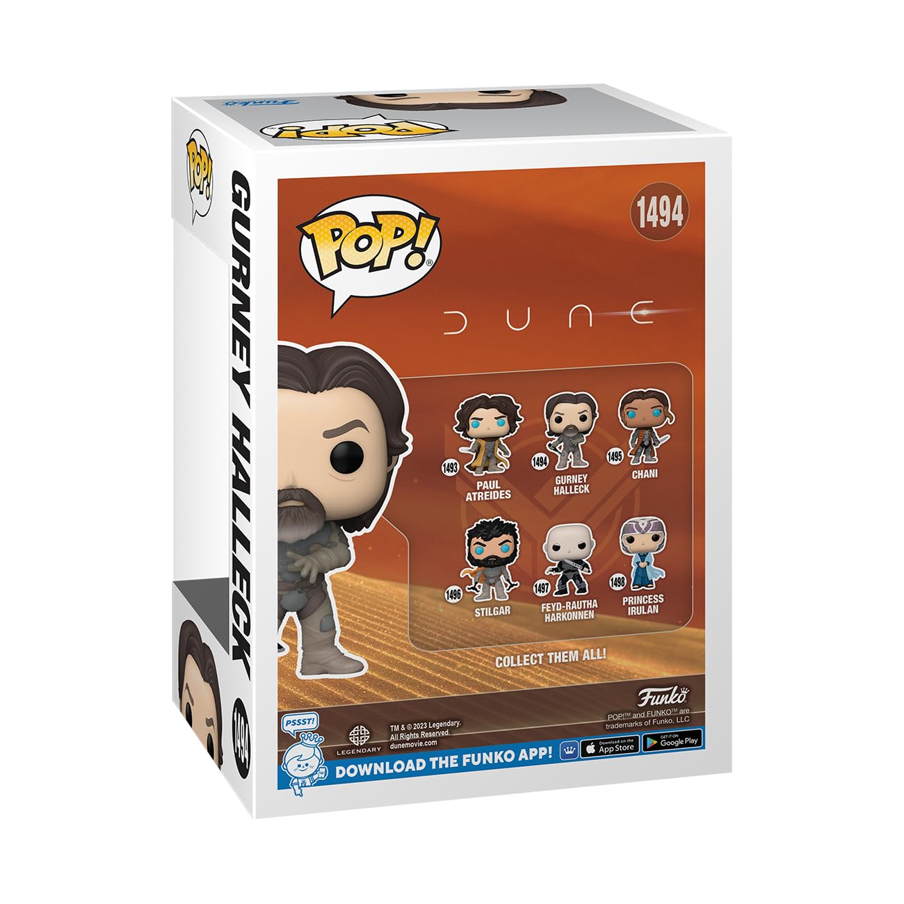 Foto 4 pulgar | ¡funko Pop! Figura De Gurney Halleck De Movies Dune, Segunda Parte - Venta Internacional.