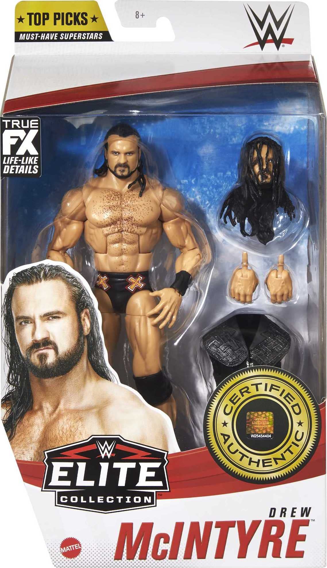 Foto 6 pulgar | Figura De Acción Wwe Top Picks Elite Drew Mcintyre Con Campeón - Venta Internacional.