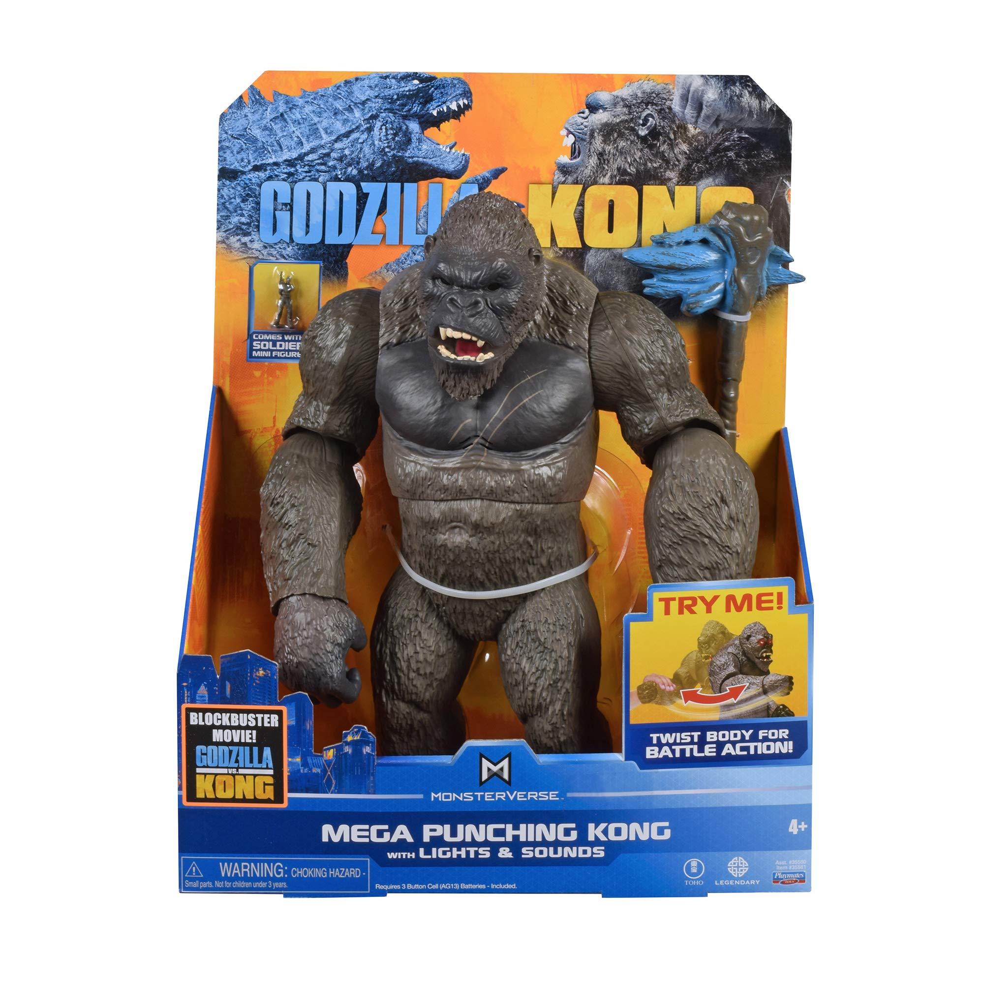 Foto 3 pulgar | Figura De Acción Playmates Godzilla Vs Kong Mega Kong 13 - Venta Internacional.