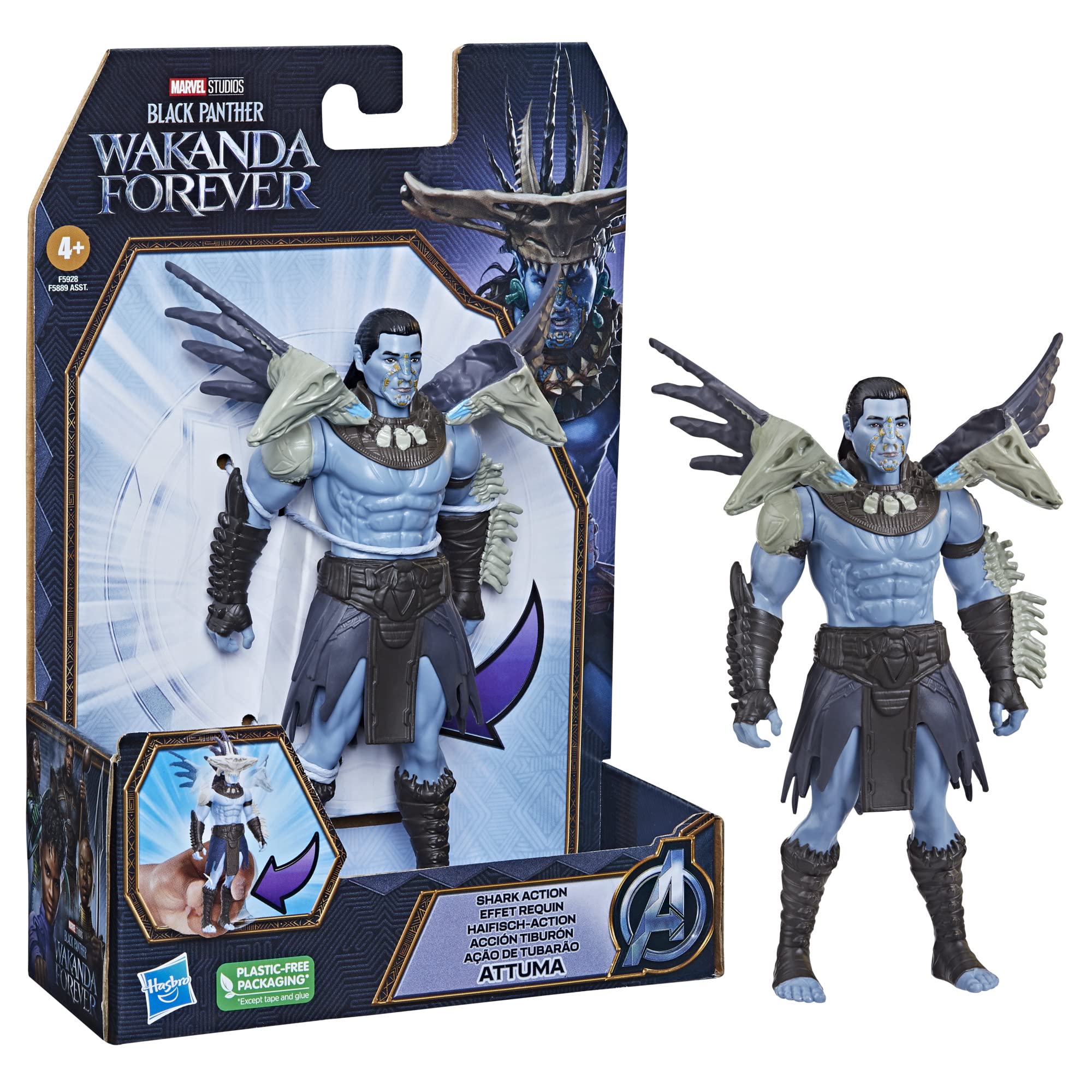 Foto 4 | Figura De Acción Marvel Studios Black Panther Wakanda Forever - Venta Internacional.