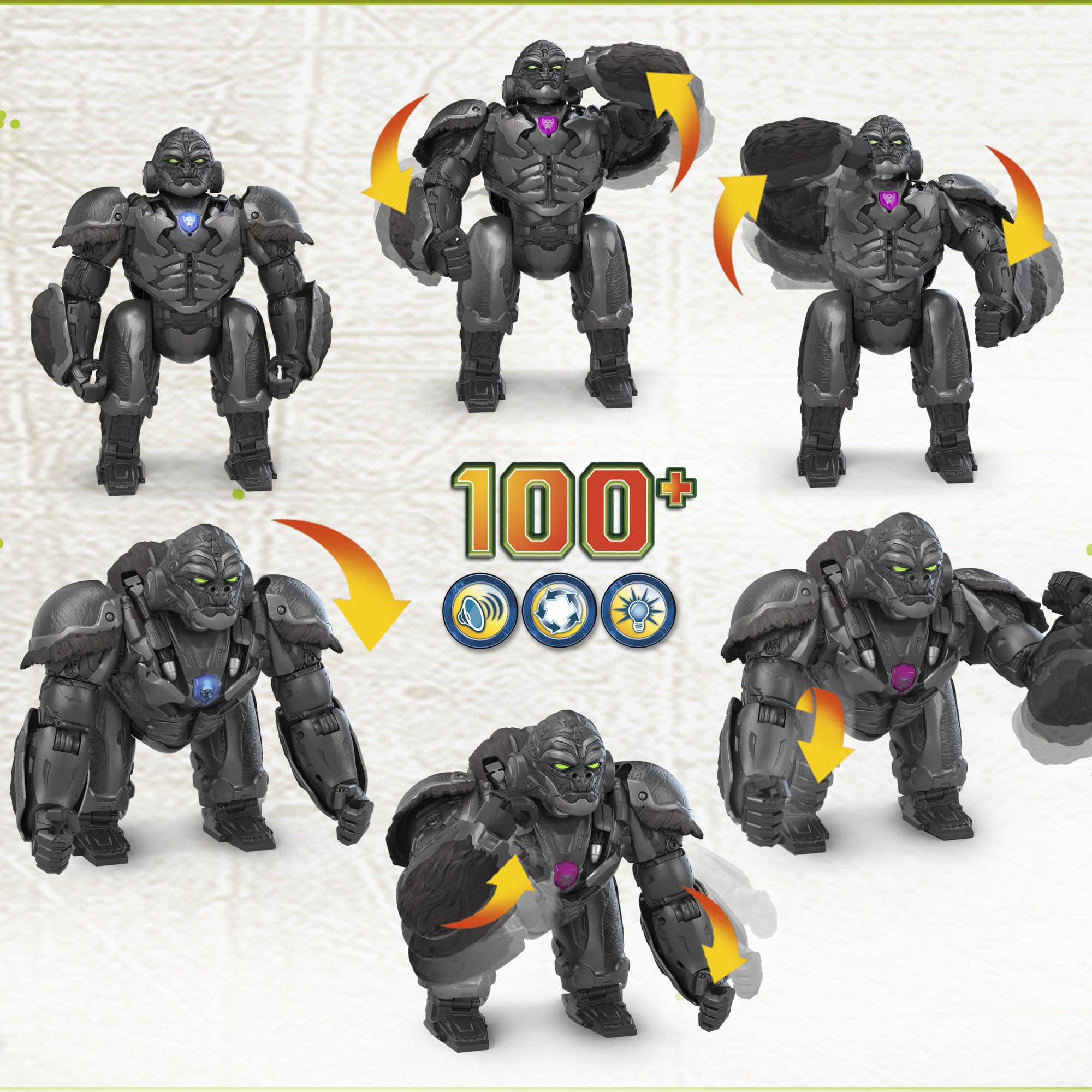 Foto 8 pulgar | Toy Transformers Rise Of The Beasts Command & Convert Optimus Primal De 12,5 Pulgadas - Venta Internacional.