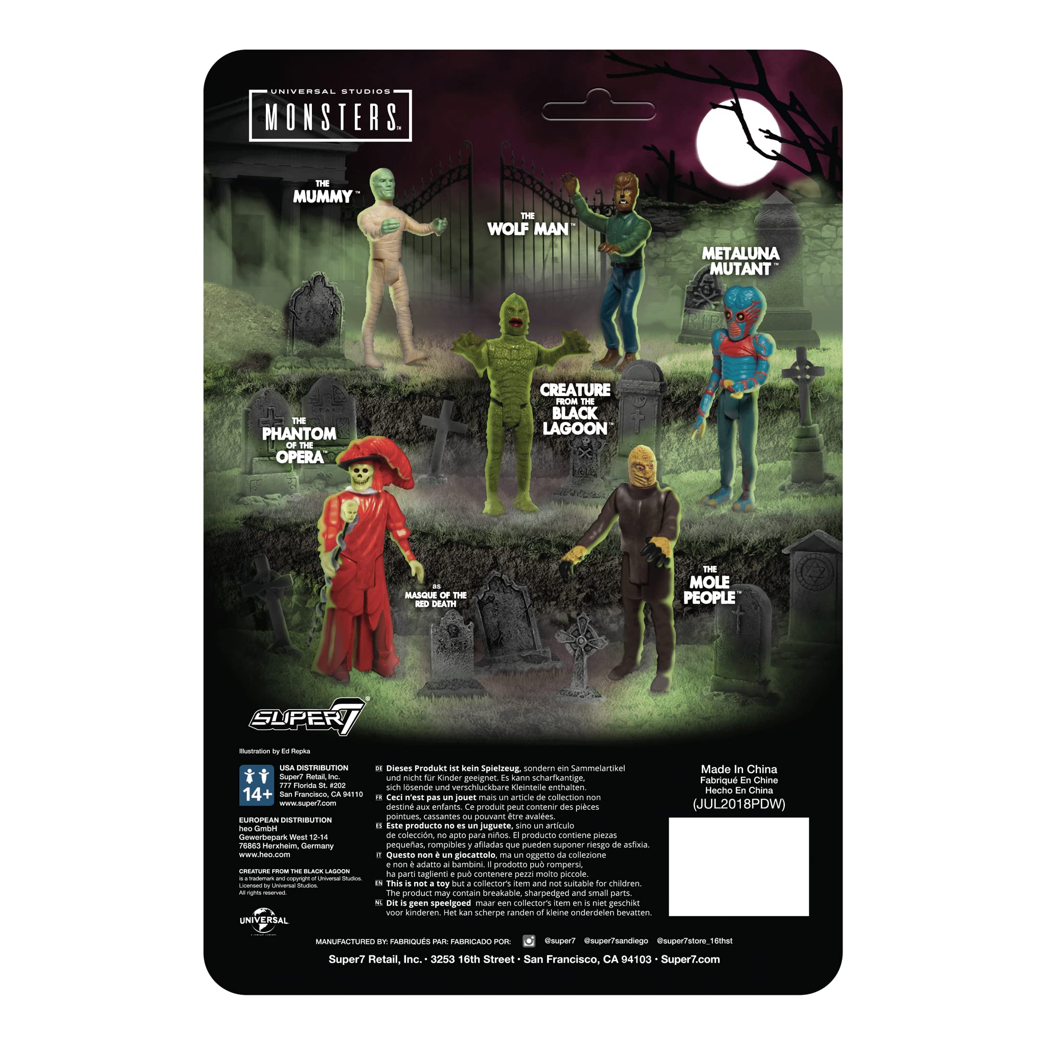 Foto 4 pulgar | Figura De Acción Super7 Universal Monsters Creature 9,5 Cm - Venta Internacional.