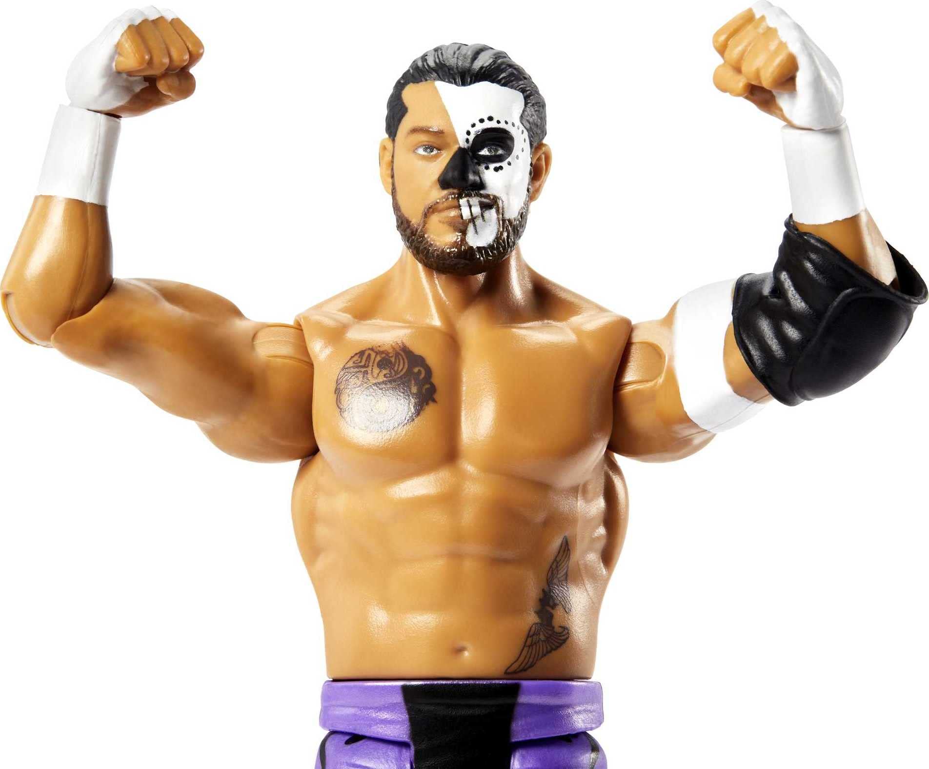 Foto 3 pulgar | Figura De Acción Wwe Basic Santos Escobar De 15 Cm Para Más De 6 Años - Venta Internacional.