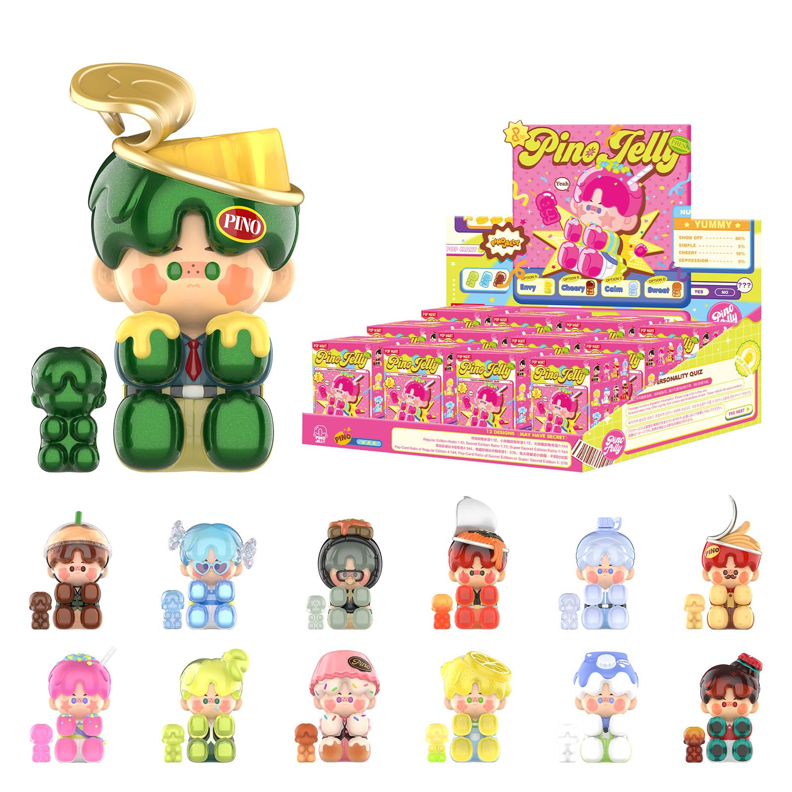 Foto 2 pulgar | Blind Box Figures Pop Mart Pino Jelly Taste & Personality - Venta Internacional.