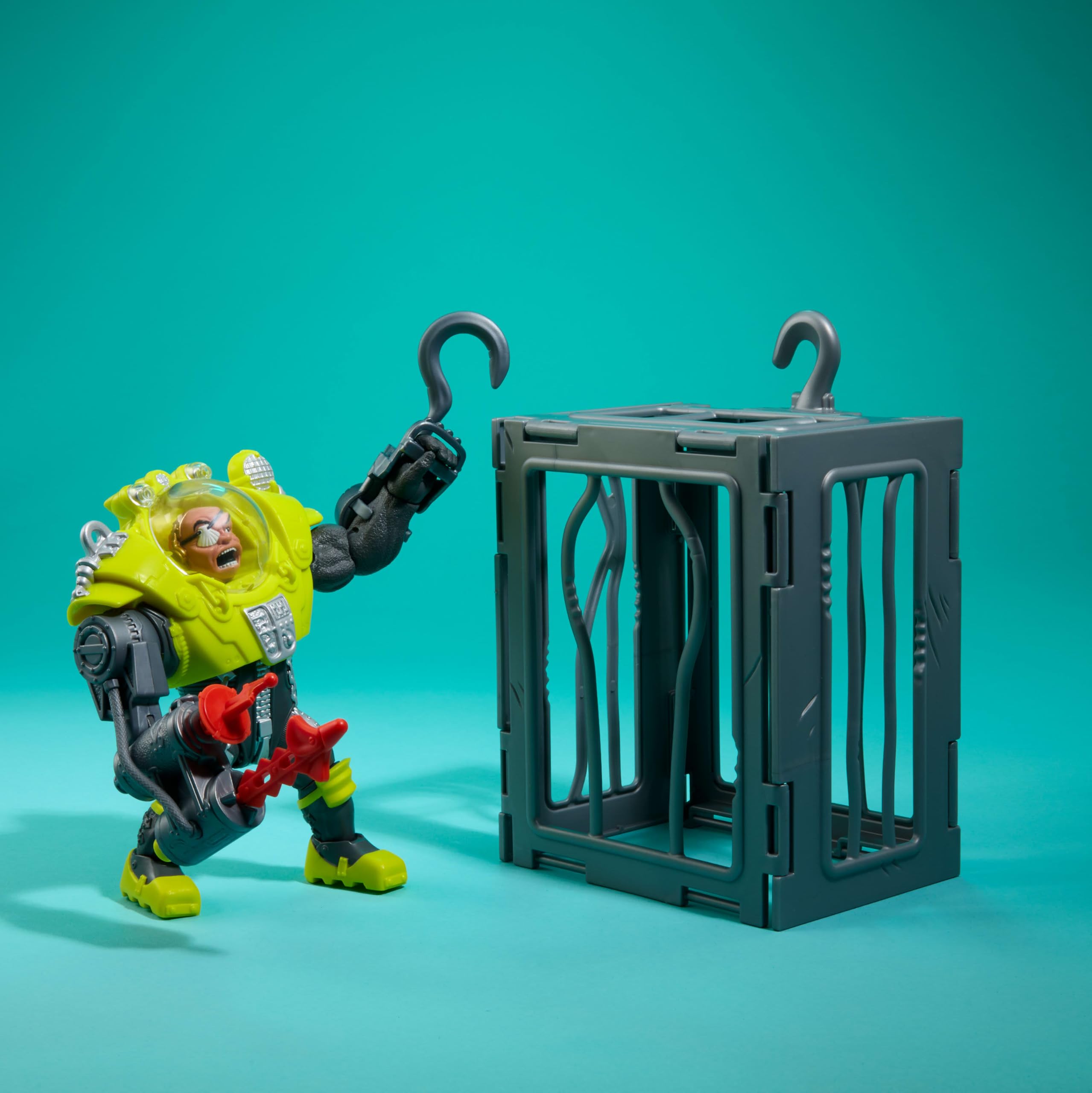 Foto 4 pulgar | Figura De Acción Mattel Street Sharks Dr. Piranoid De 15 Cm Con Fusil - Venta Internacional.