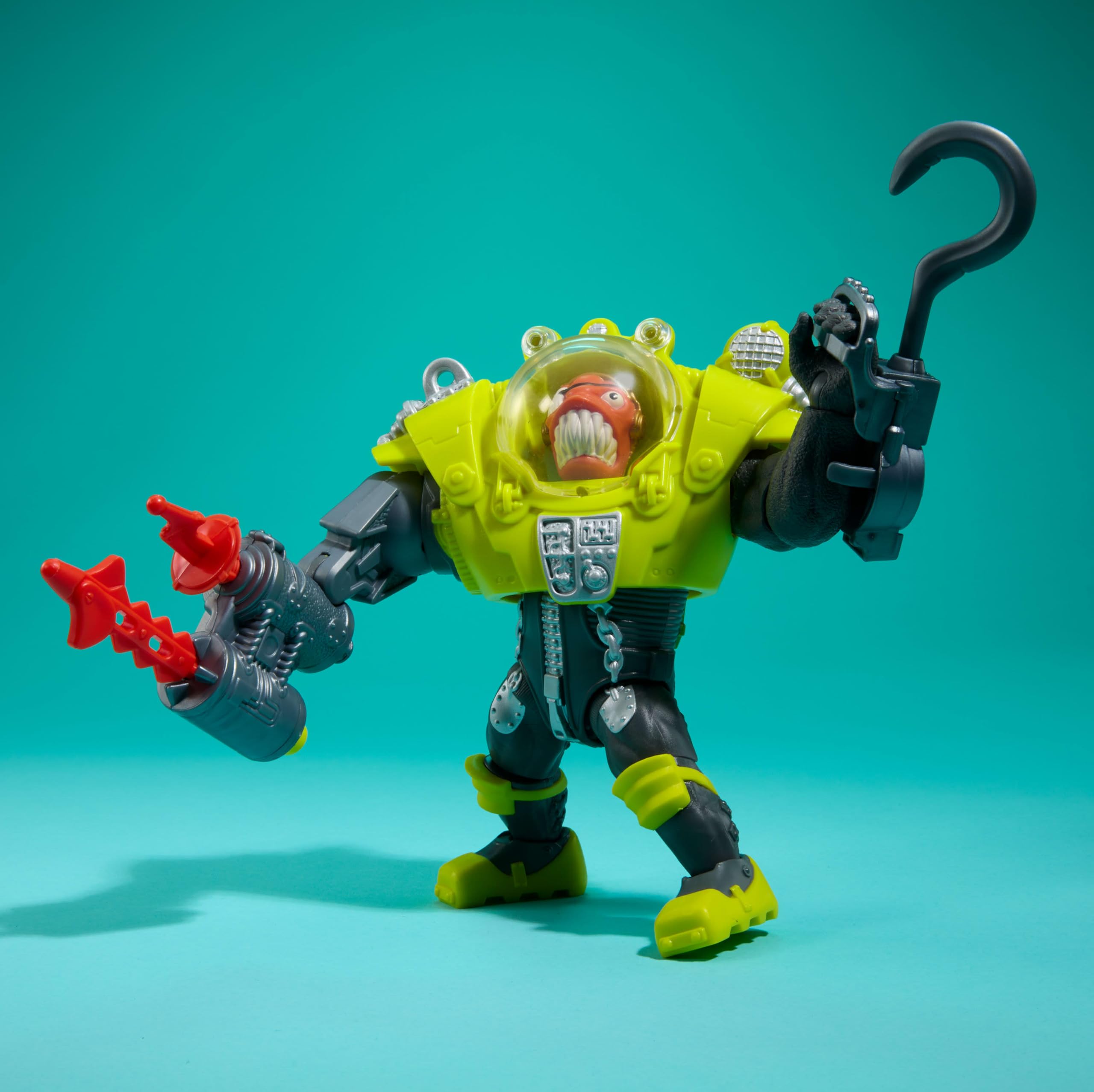Foto 5 pulgar | Figura De Acción Mattel Street Sharks Dr. Piranoid De 15 Cm Con Fusil - Venta Internacional.
