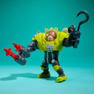 Foto 4 | Figura De Acción Mattel Street Sharks Dr. Piranoid De 15 Cm Con Fusil - Venta Internacional.
