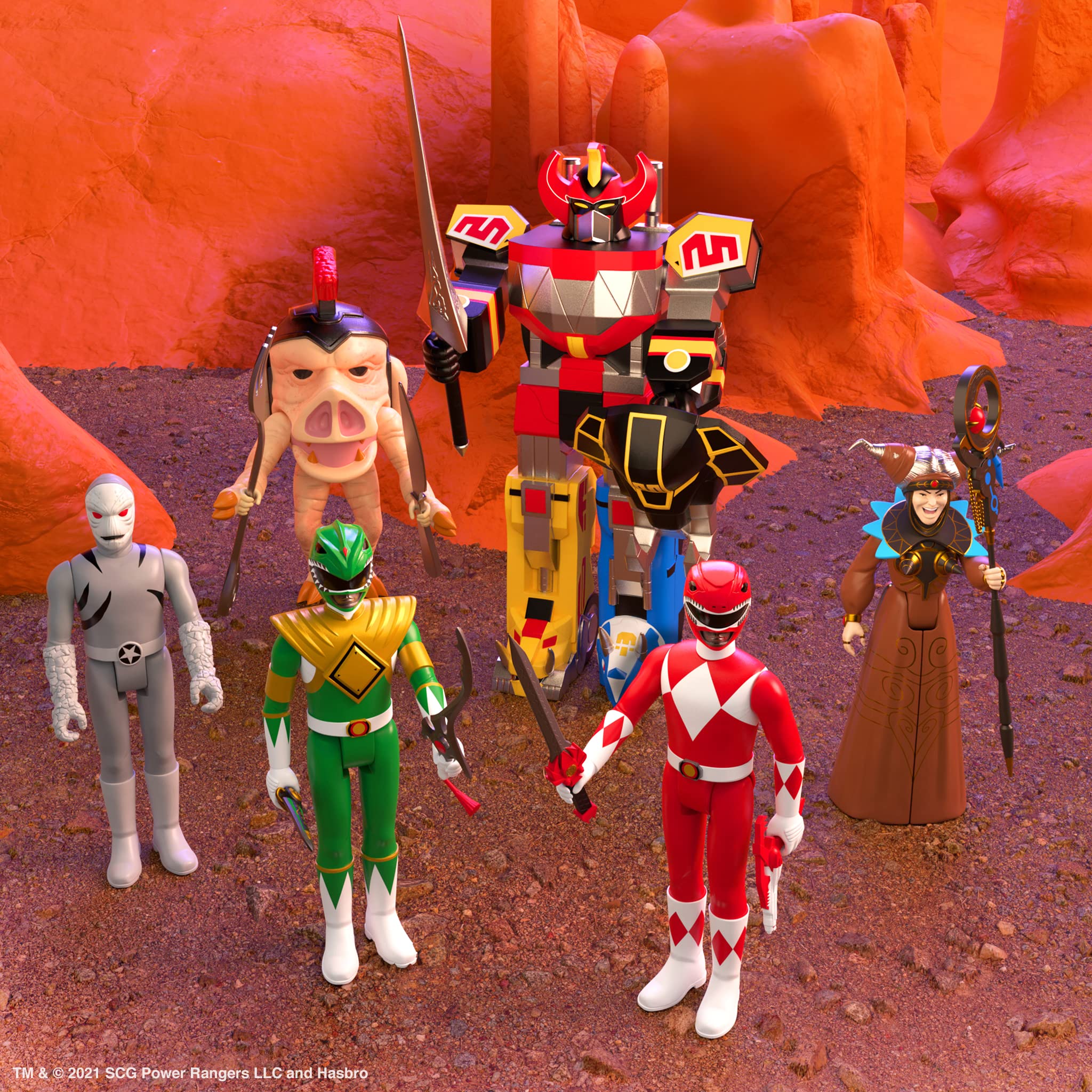 Foto 6 | Figura De Acción Super7 Mighty Morphin Power Rangers Rita - Venta Internacional.