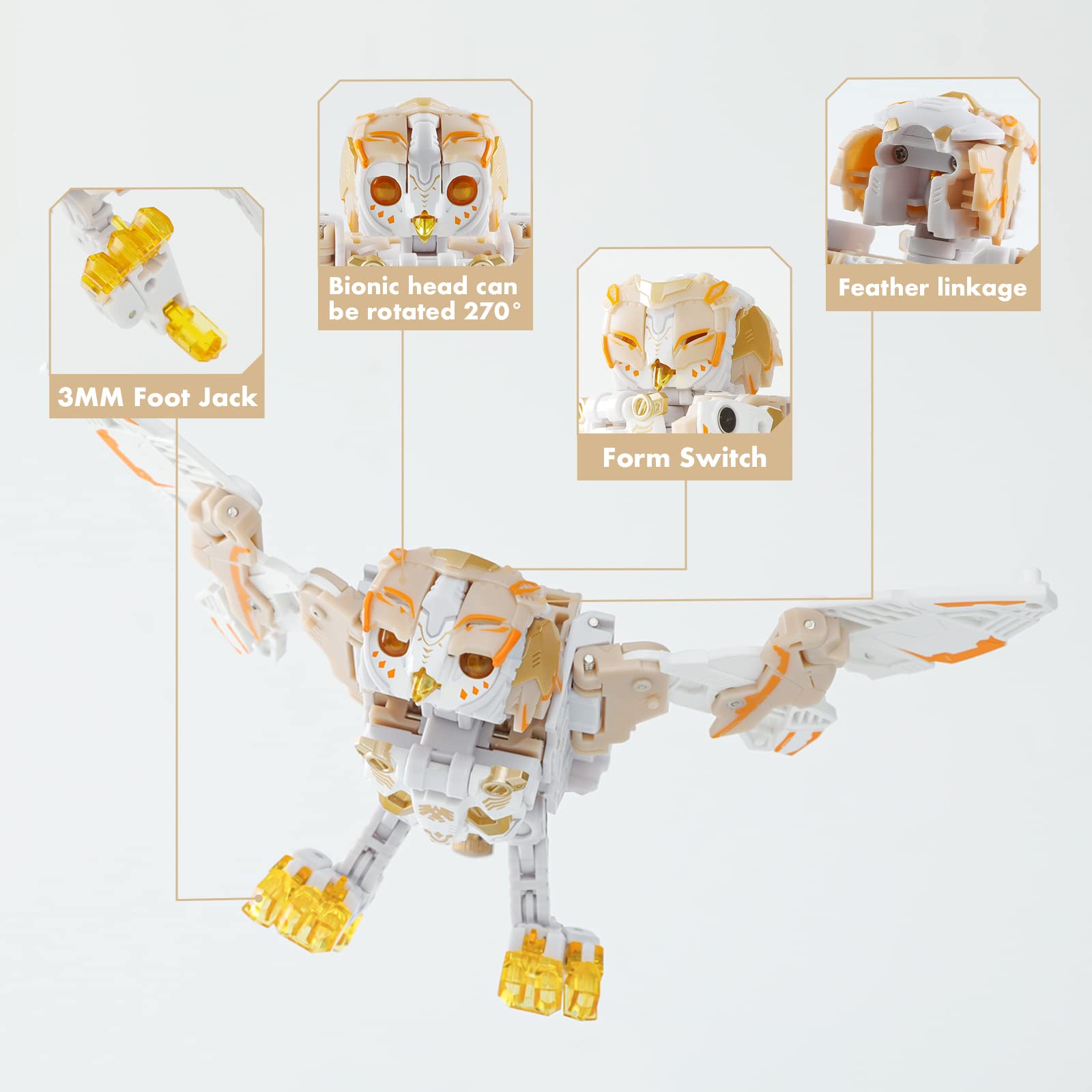 Foto 6 pulgar | Deformation Toy 52toys Beastbox Bb-41 Whitenoise Owl - Venta Internacional.