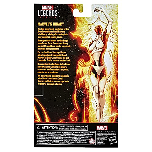 Foto 3 | Figura De Acción Binaria De La Serie Marvel Legends De 15 Cm Con 6 Accesorios - Venta Internacional.