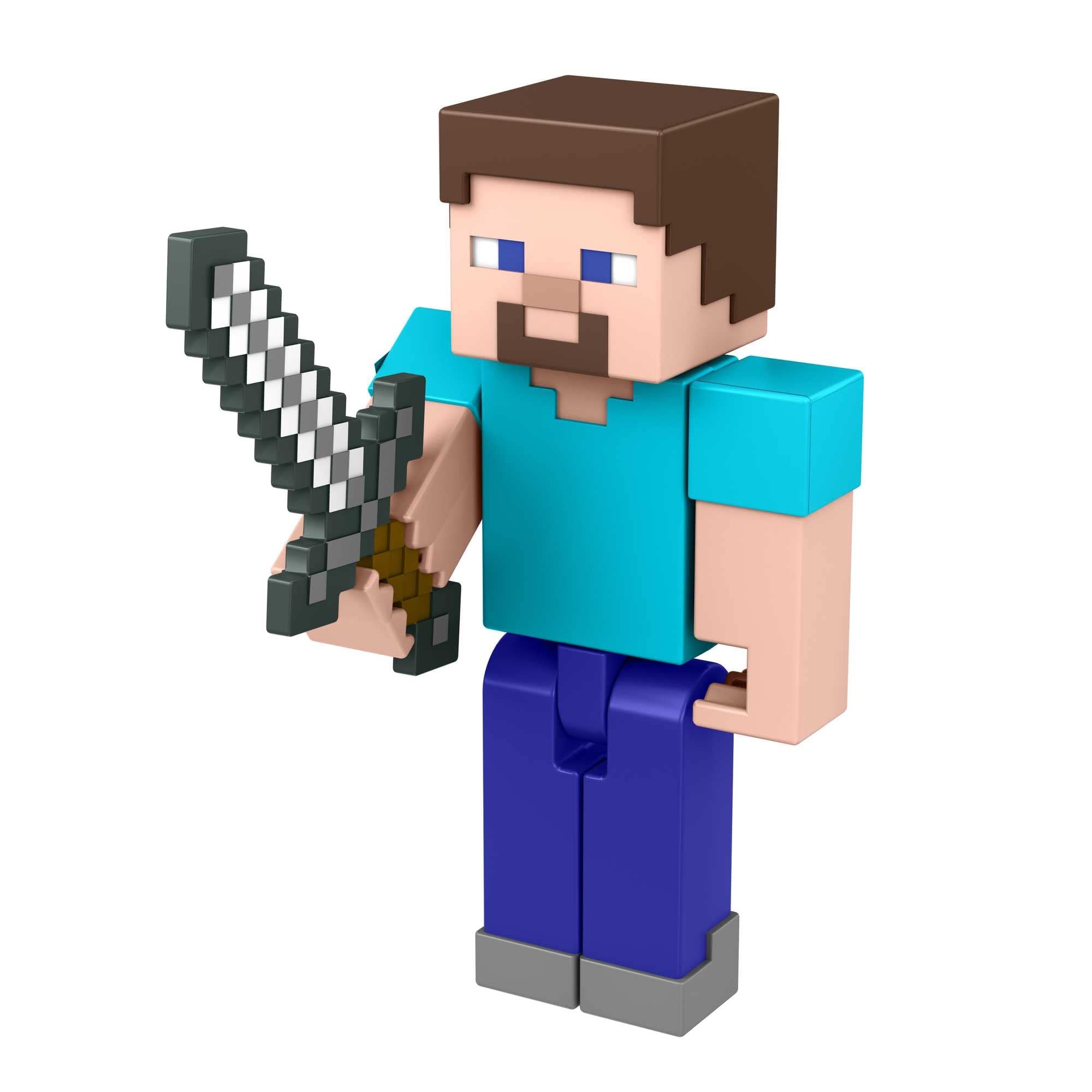 Figura de Acción Mattel Minecraft Steve con Build-a-portal de 3.25 " - Venta Internacional