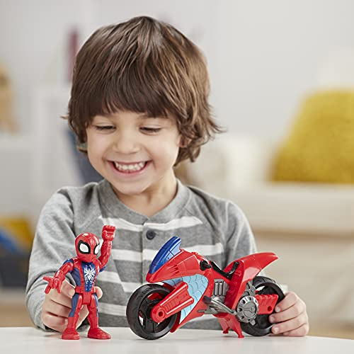 Foto 4 pulgar | Playskool Heroes Sha Mega Mini Motocicleta Spiderman - Venta Internacional.