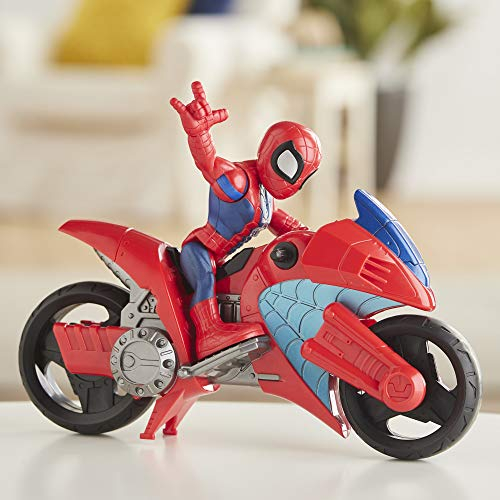 Foto 5 pulgar | Playskool Heroes Sha Mega Mini Motocicleta Spiderman - Venta Internacional.