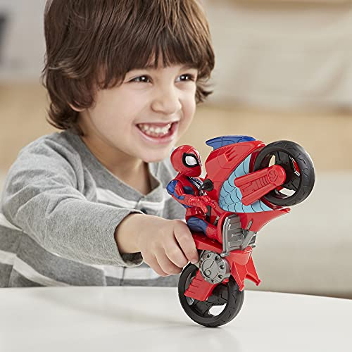 Foto 6 pulgar | Playskool Heroes Sha Mega Mini Motocicleta Spiderman - Venta Internacional.