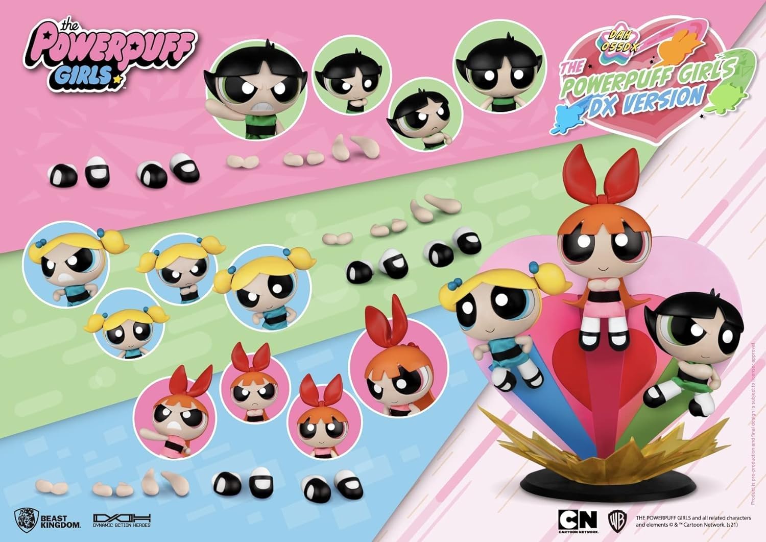 Foto 5 pulgar | Figura de Acción Beast Kingdom The Powerpuff Girls Set Dah-055dx - Venta Internacional