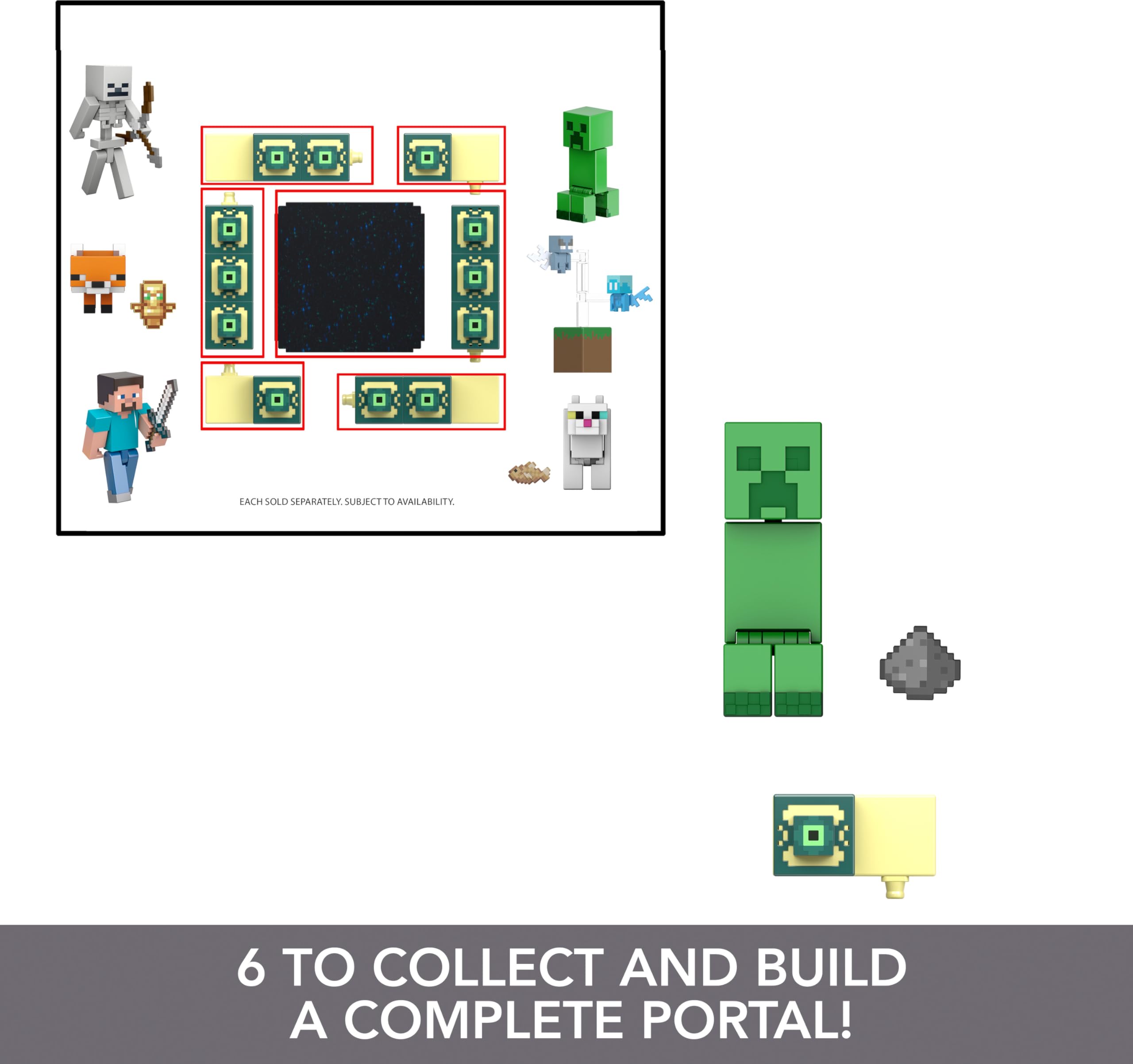 Foto 3 pulgar | Figura de Acción Mattel Minecraft Creeper con Accesorio de 8 cm - Venta Internacional