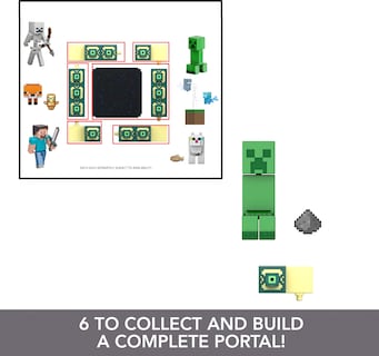 Foto 2 | Figura de Acción Mattel Minecraft Creeper con Accesorio de 8 cm - Venta Internacional