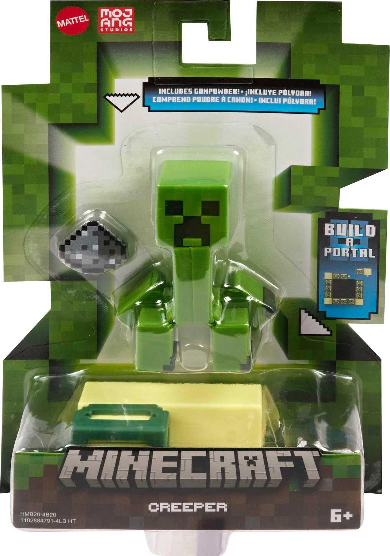 Foto 6 | Figura de Acción Mattel Minecraft Creeper con Accesorio de 8 cm - Venta Internacional