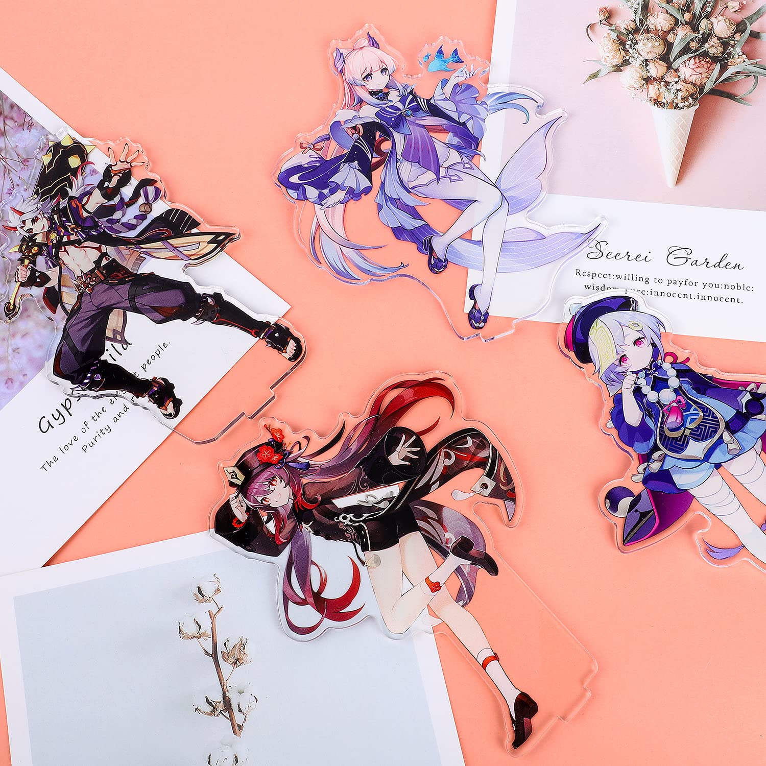 Foto 7 | Figura De Soporte De Acrílico Rainteam Genshin Impact Characters - Venta Internacional.